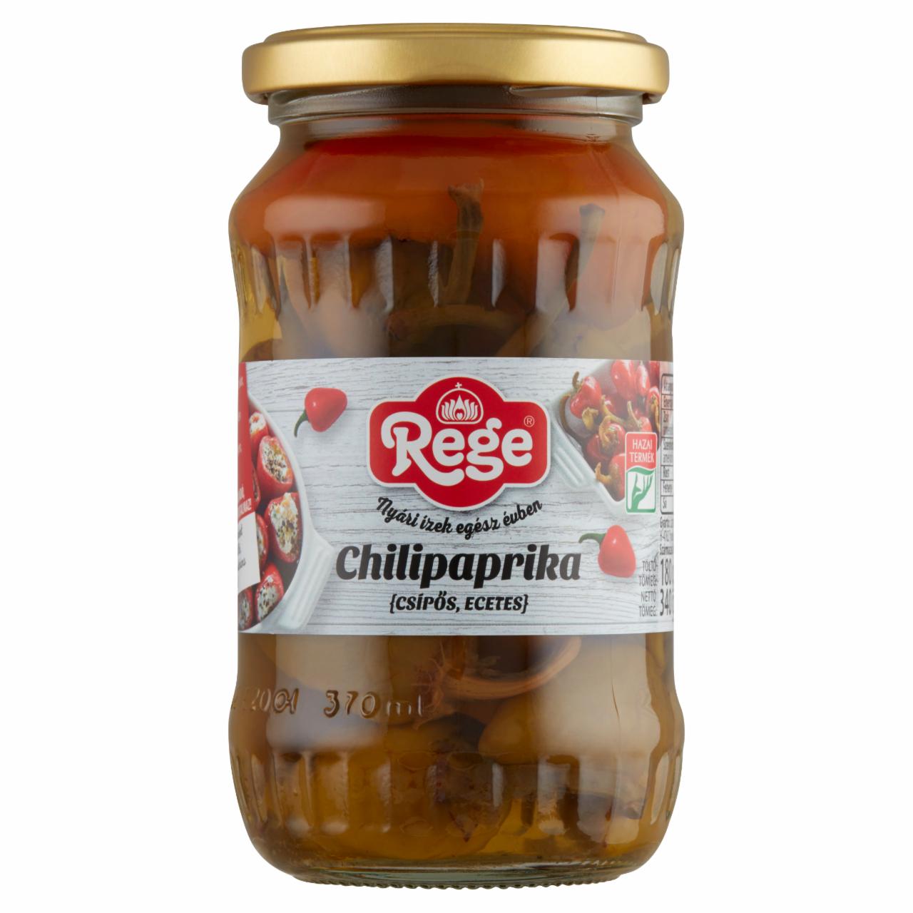 Képek - Rege csípős, ecetes chilipaprika 340 g