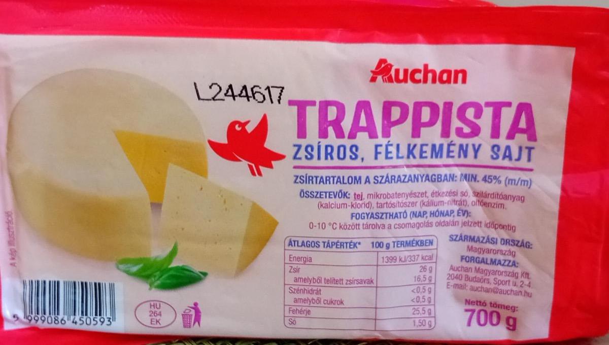 Képek - Trappista zsíros, félkemény sajt Auchan