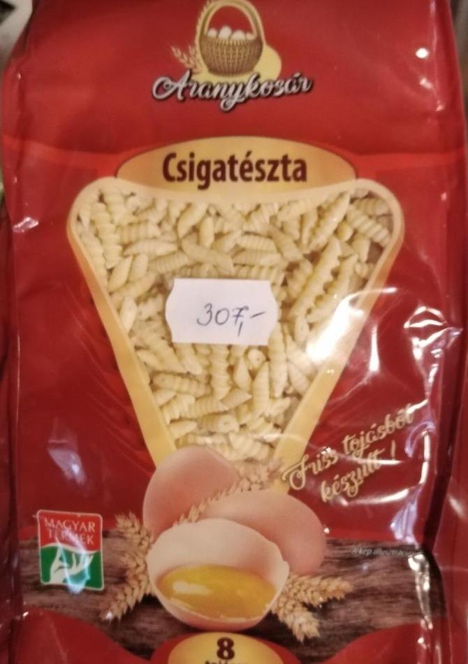 Képek - Csigatészta 8 tojásos száraztészta Aranykosár