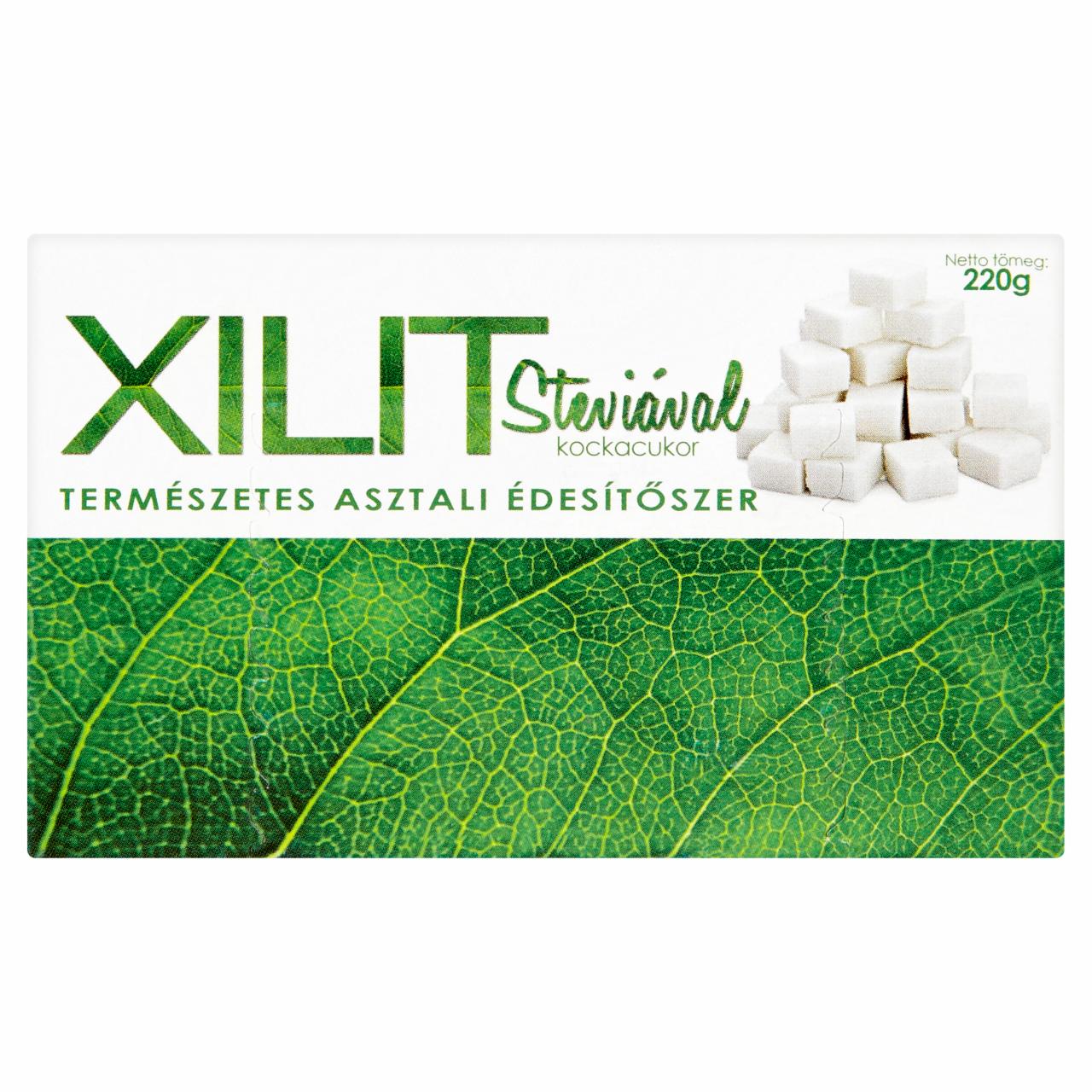 Képek - Xilit kockacukor steviával 220 g