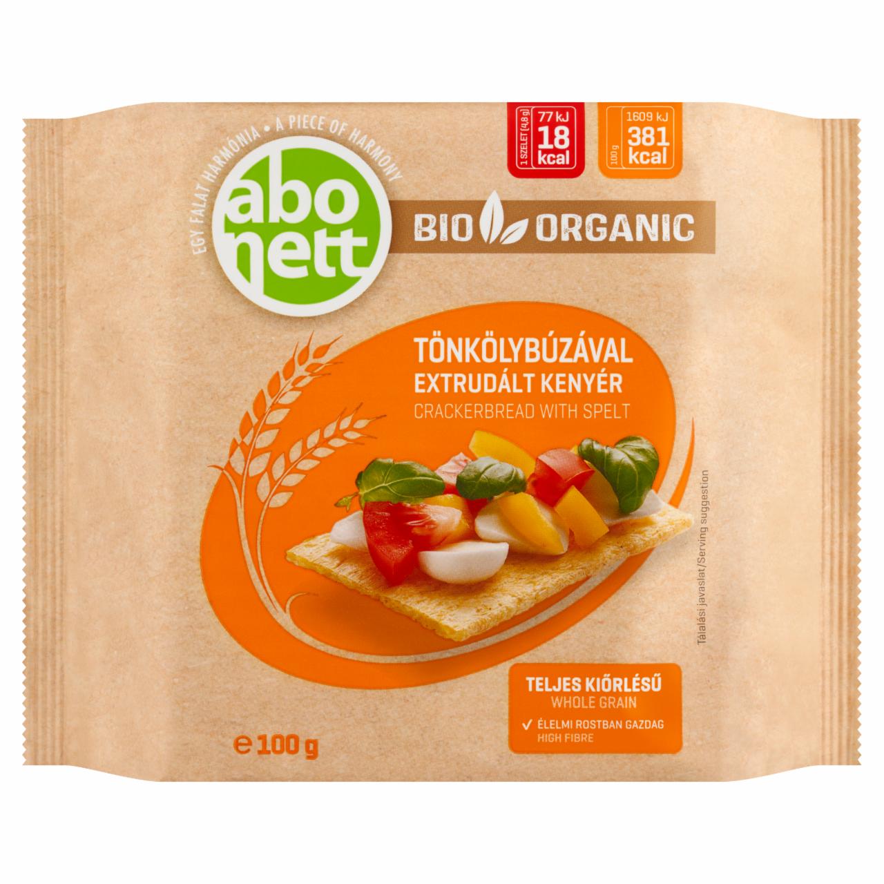 Képek - Abonett bio extrudált kenyér tönkölybúzával 100 g