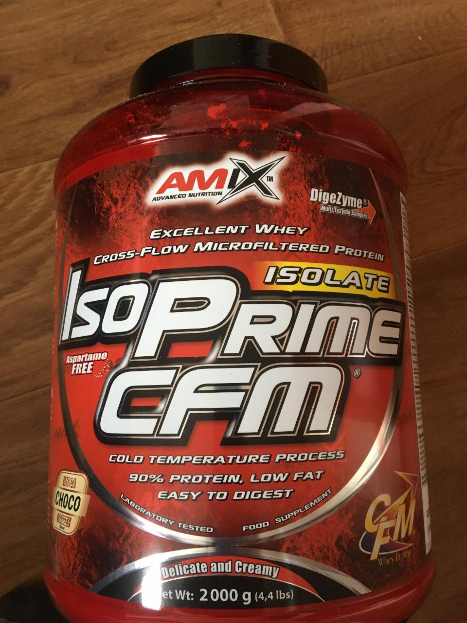 Képek - IsoPrime CFM Isolate extra chocolate Amix advanced nutrition
