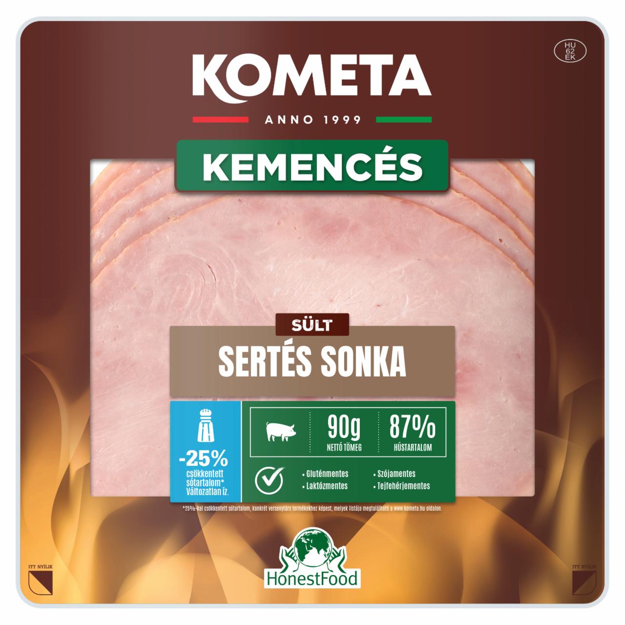 Képek - Kométa Kemencés szeletelt sült sertés sonka 90 g
