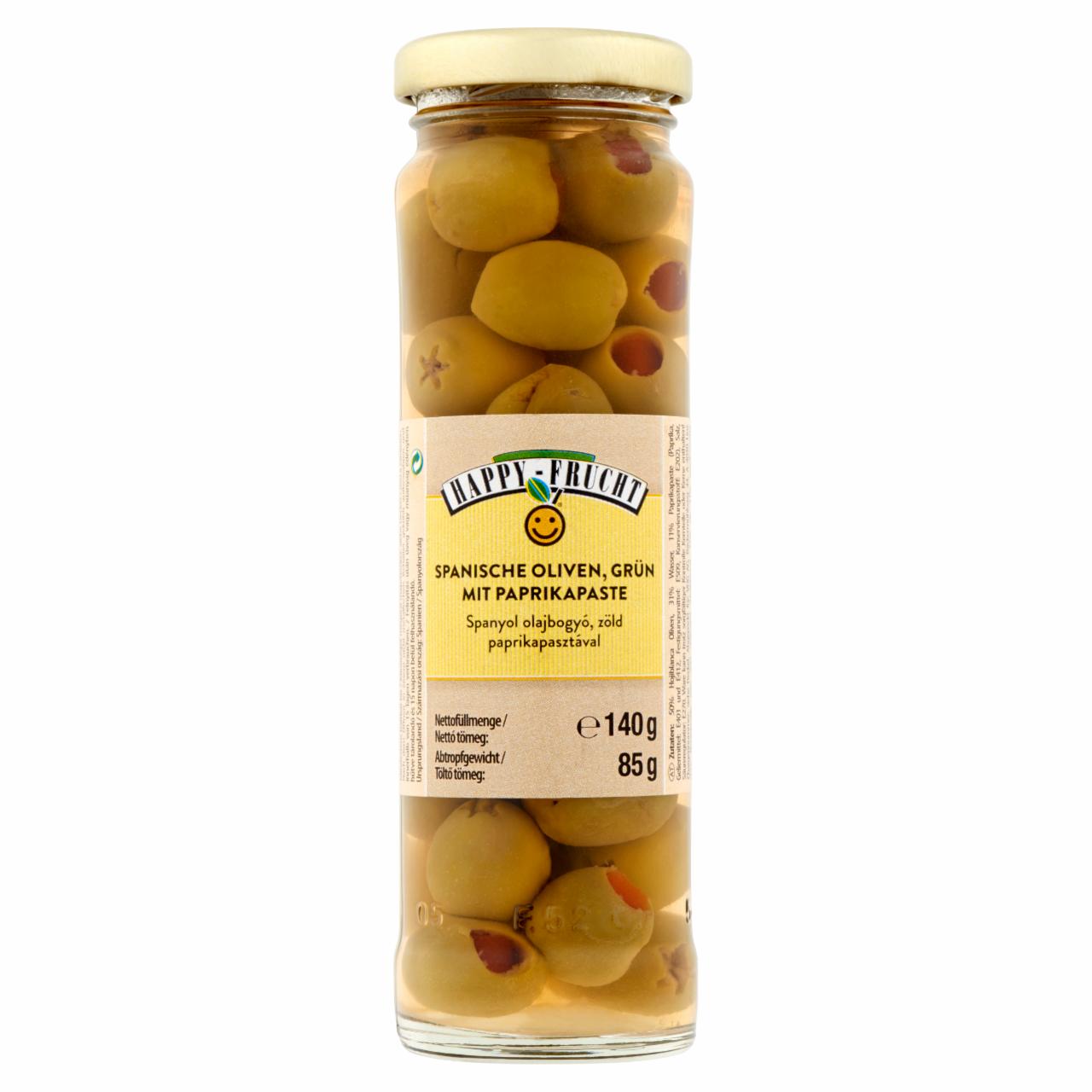 Képek - Happy Frucht zöld spanyol olajbogyó paprikapasztával 140 g