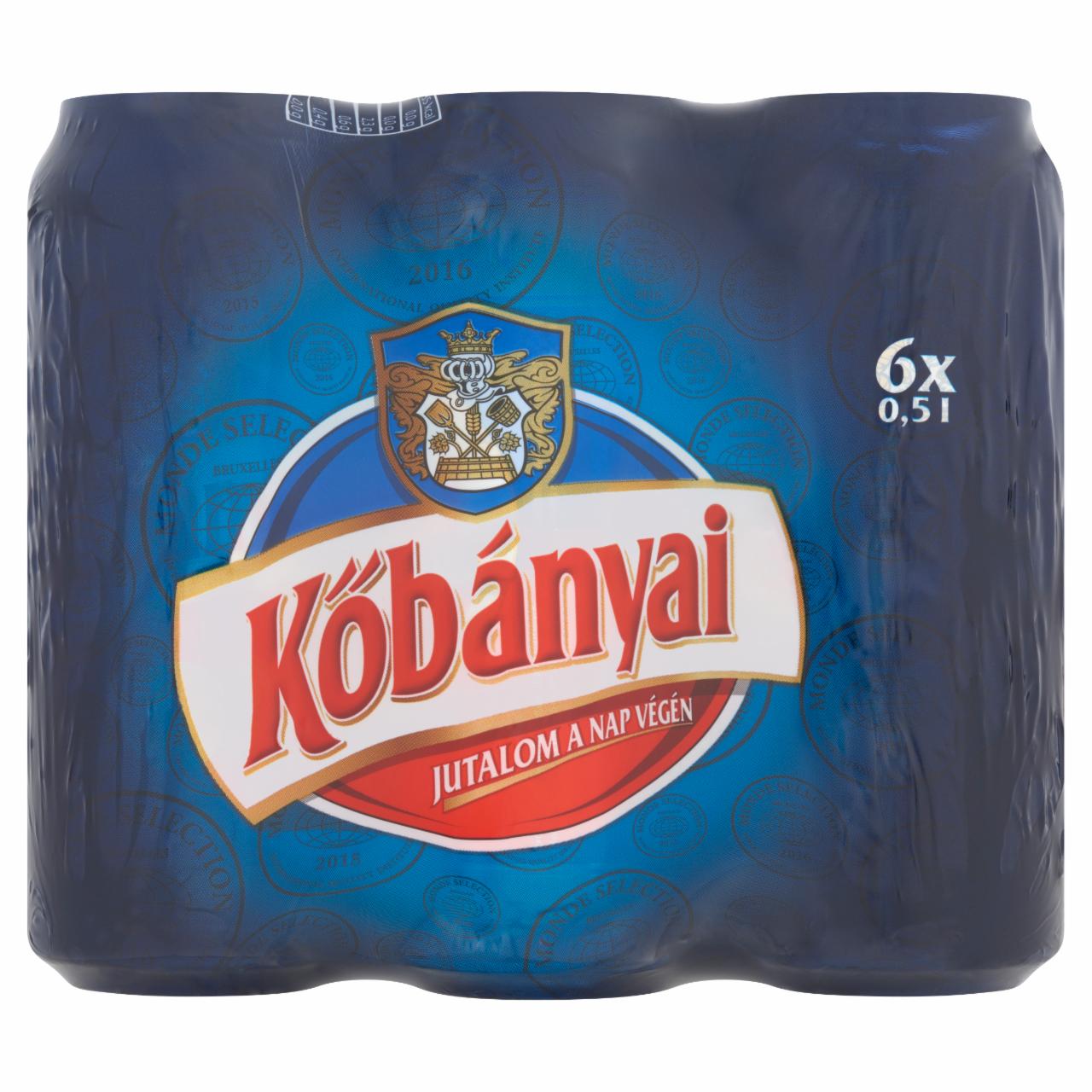 Képek - Kőbányai világos sör 4,3% 6 x 0,5 l