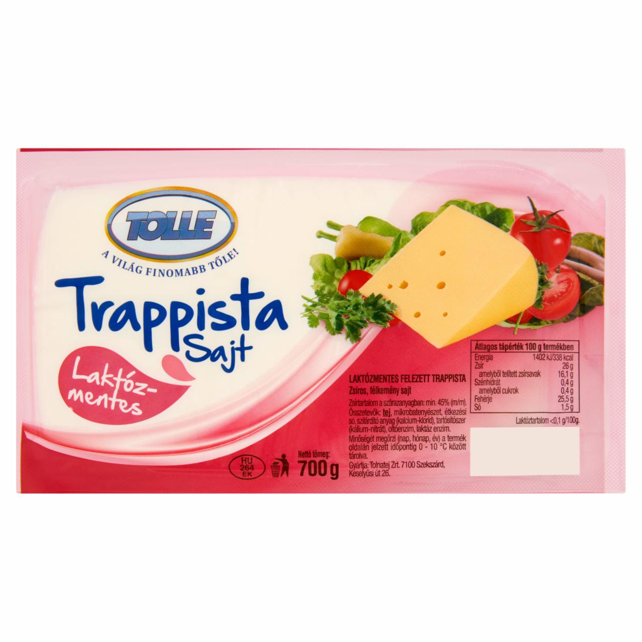 Képek - Tolle laktózmentes zsíros, félkemény trappista sajt 700 g