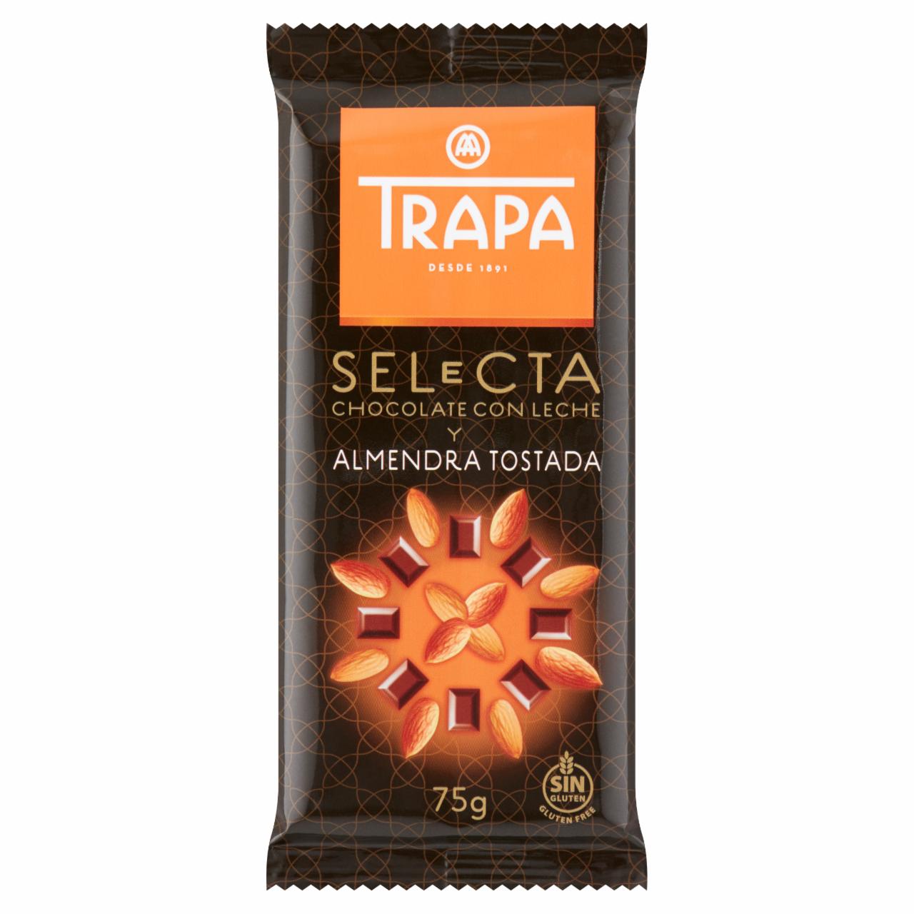 Képek - Trapa Selecta mandulás tejcsokoládé 75 g