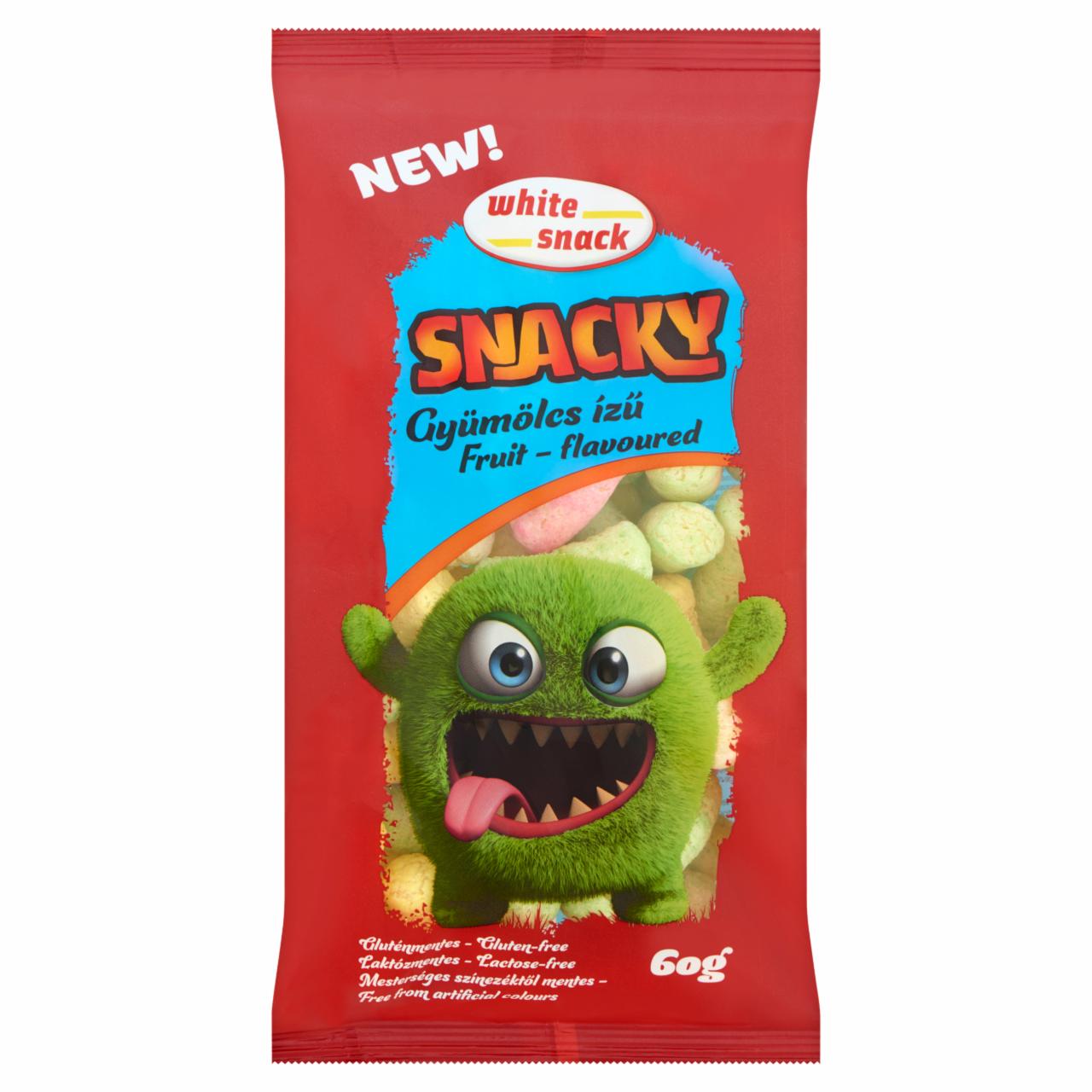 Képek - White Snack Snacky gyümölcs ízű extrudált kukoricarudacska 60 g