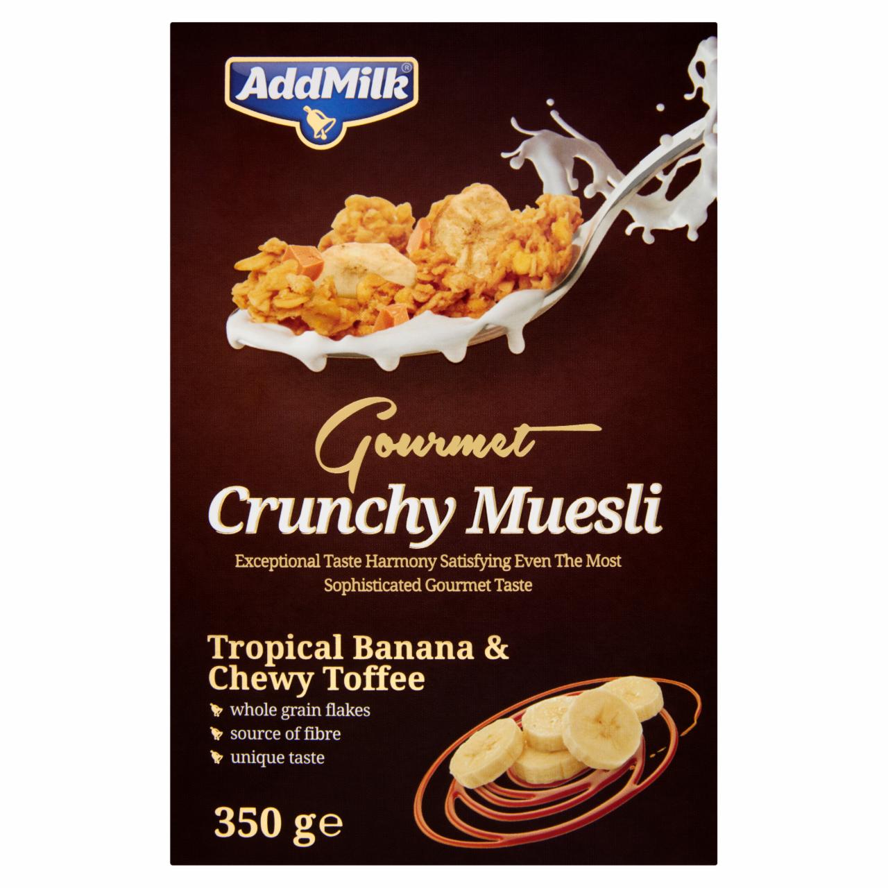 Képek - AddMilk Gourmet Crunchy müzli banánnal és tejkaramellával 350 g