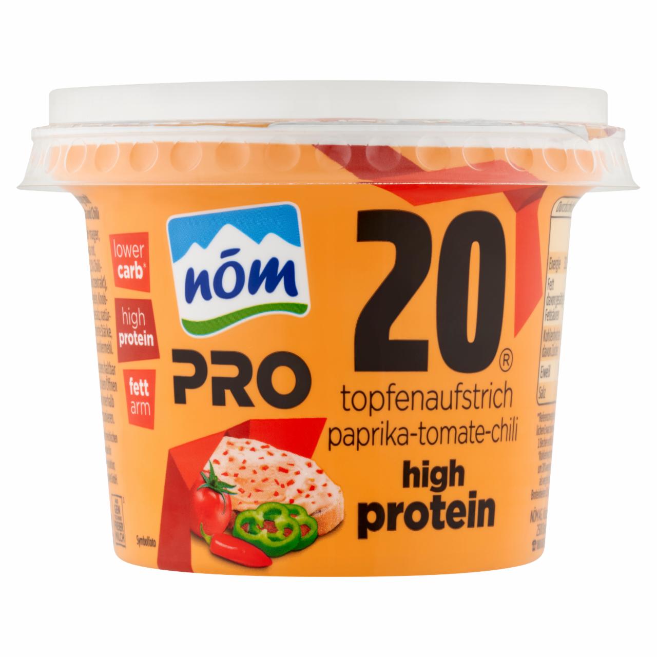 Képek - NÖM Pro 20 túrókrém paprikával, paradicsommal, chilivel 250g