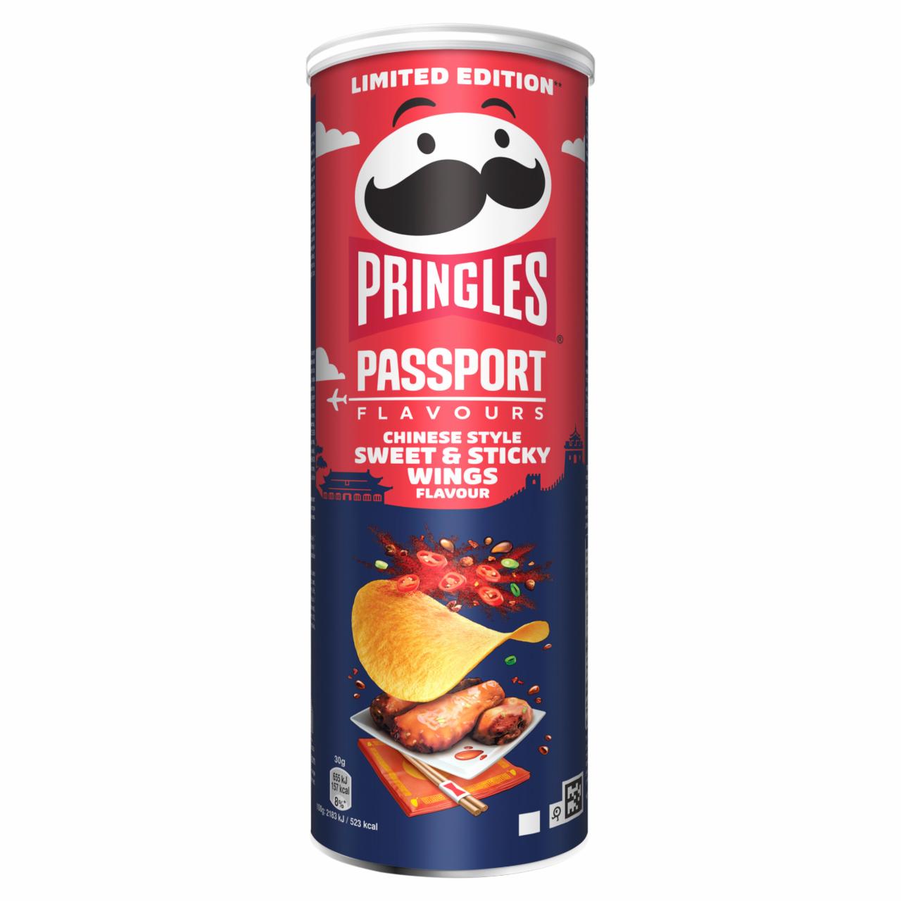 Képek - Pringles Passport Flavours Chinese Style édes és ragacsos csirkeszárny ízesítésű sós snack 165 g