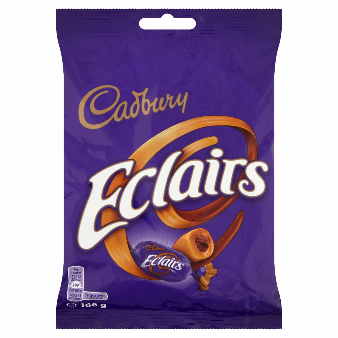 Képek - Cadbury Eclairs tejcsokoládéval töltött karamell 166 g