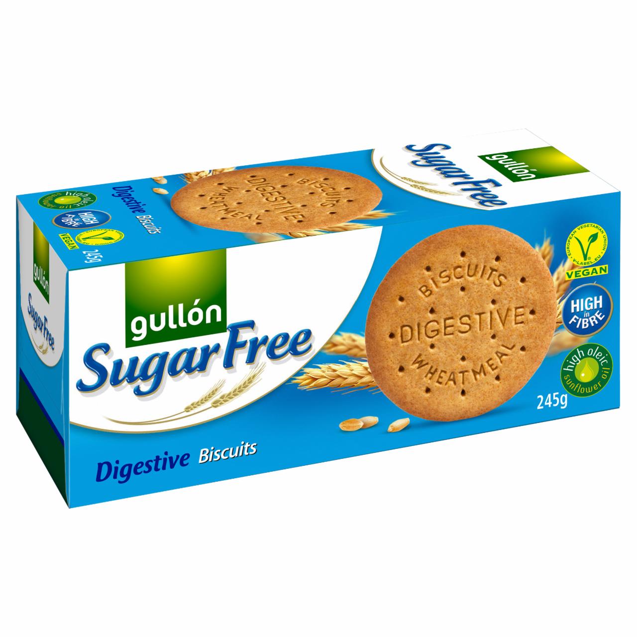 Képek - Biscuits digestive wheatmeal sugar free Gullón