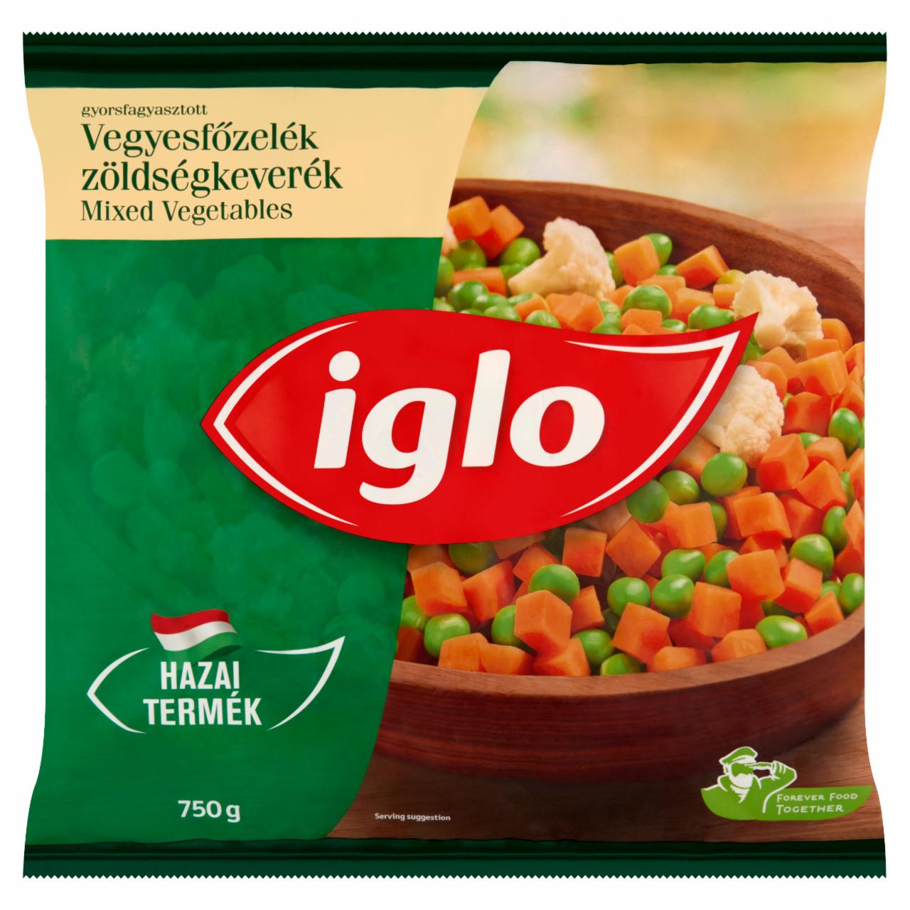 Képek - Iglo gyorsfagyasztott vegyesfőzelék zöldségkeverék 750 g