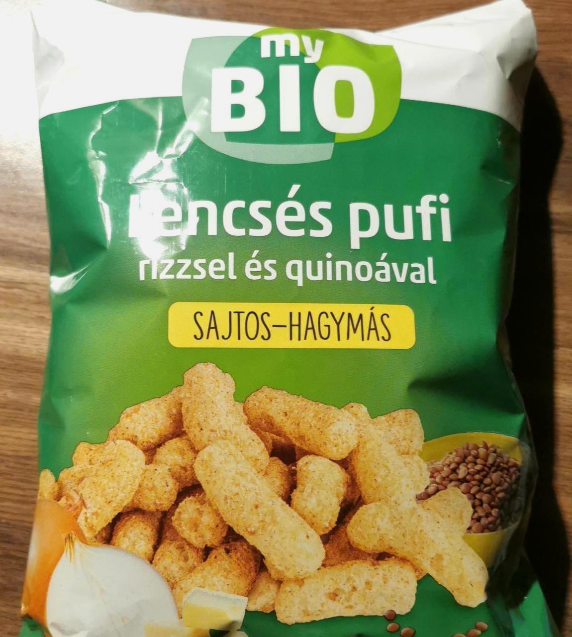 Képek - Lencsés pufi rizzsel és quinoával sajtos-hagymás my Bio