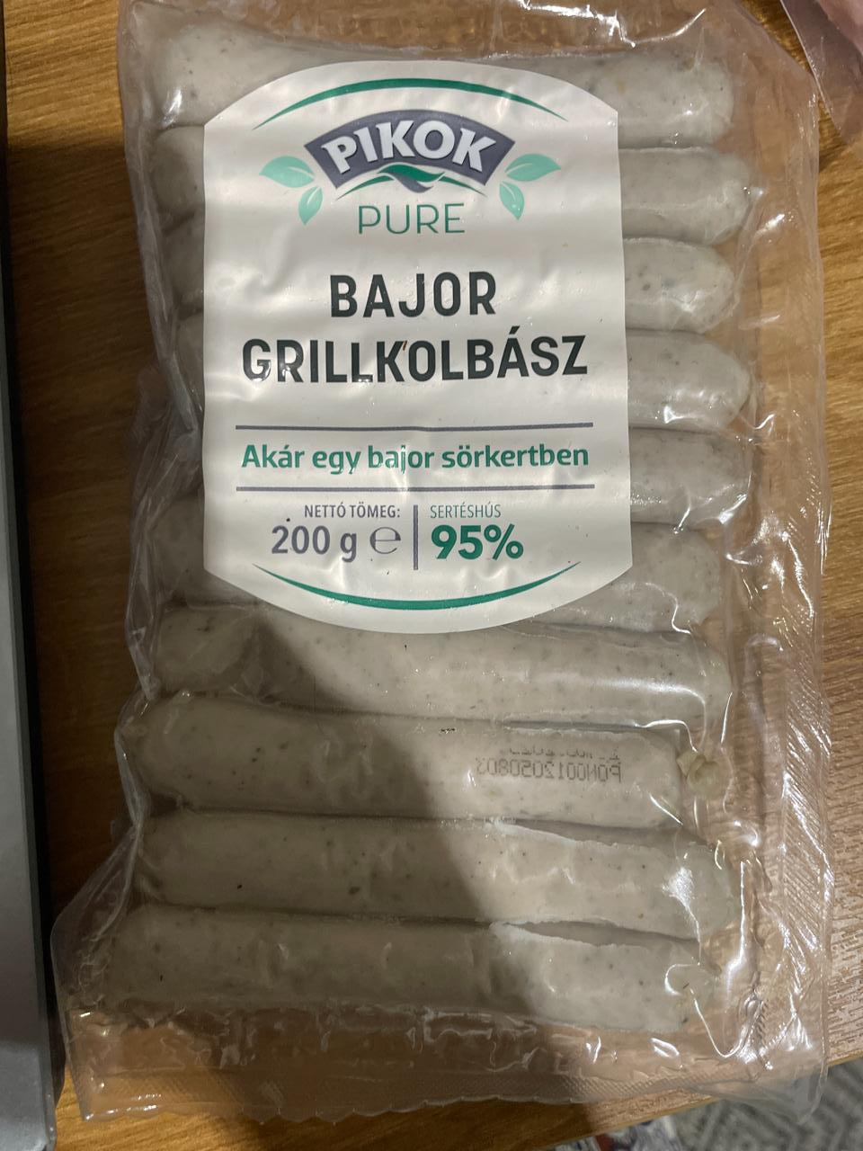 Képek - Bajor grillkolbász 95% Pikok Pure