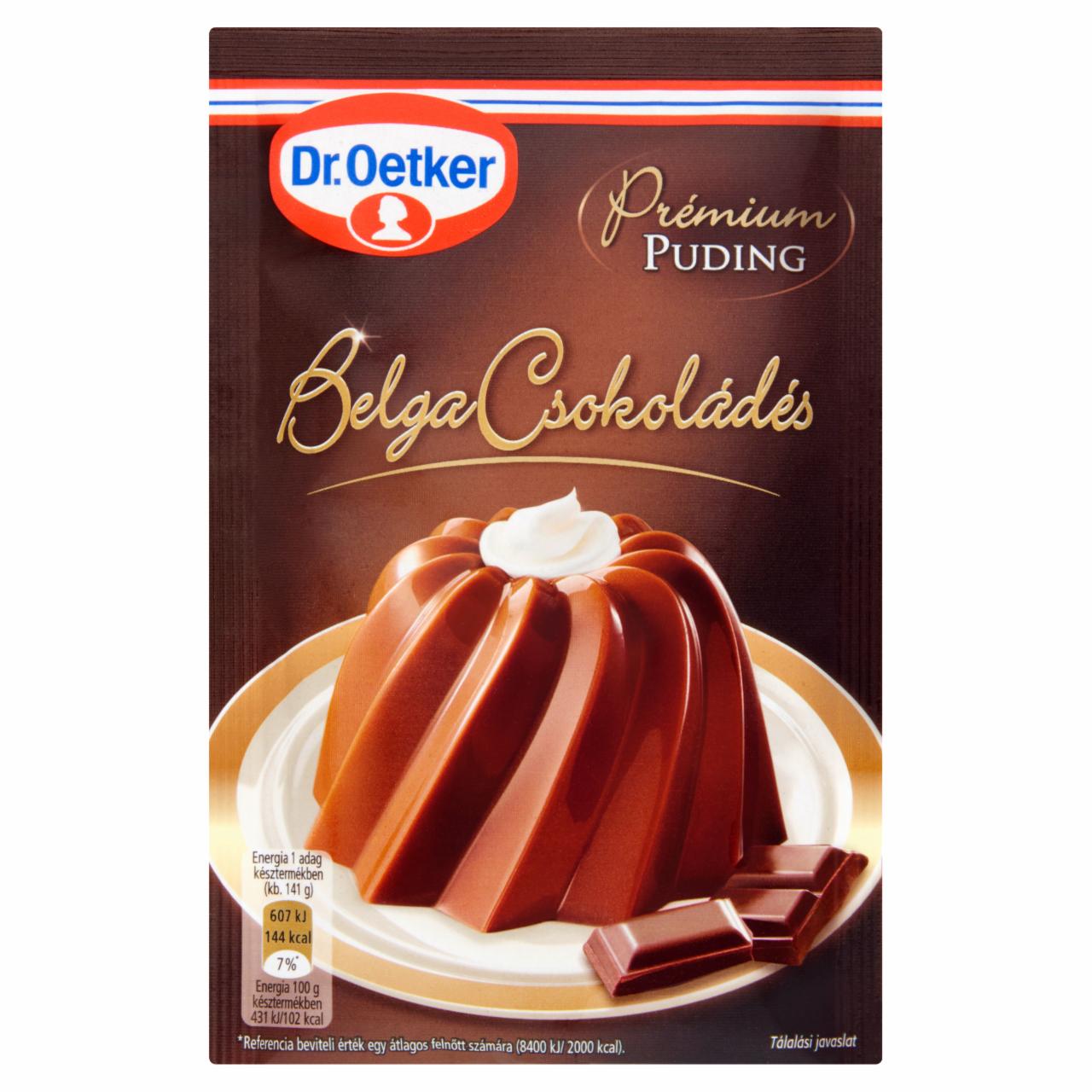 Képek - Dr. Oetker Prémium belga csokoládés pudingpor 54 g