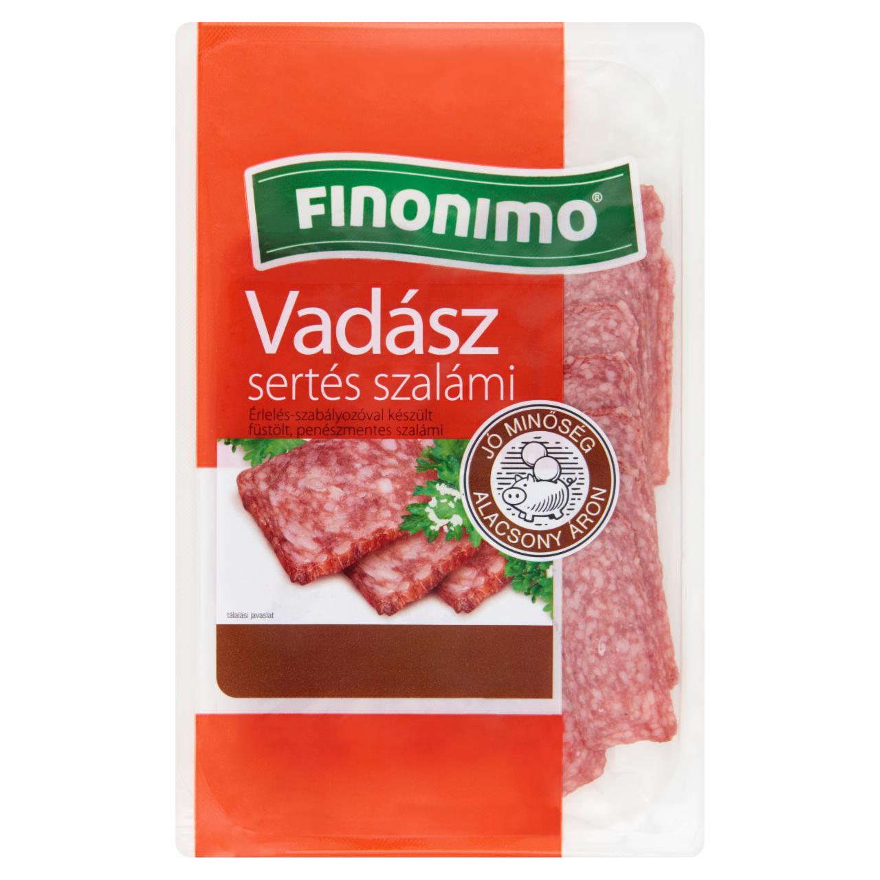 Képek - Finonimo Vadász szeletelt sertés szalámi 75 g