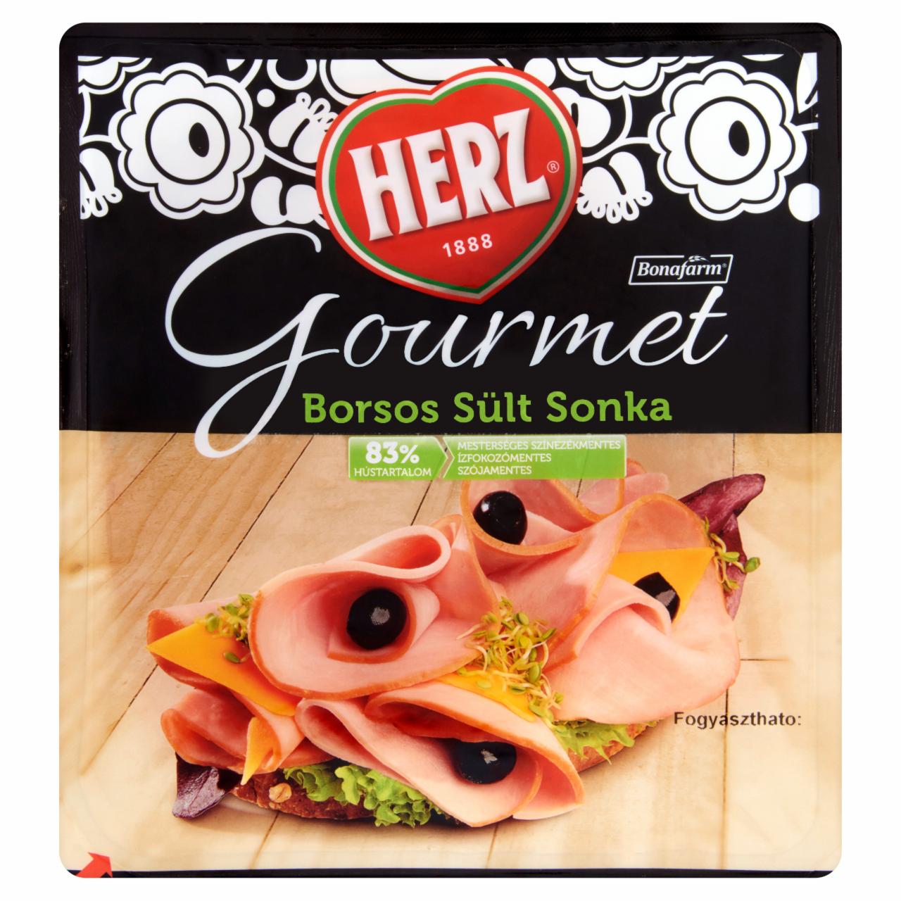 Képek - HERZ Gourmet szeletelt borsos sült sonka 100 g