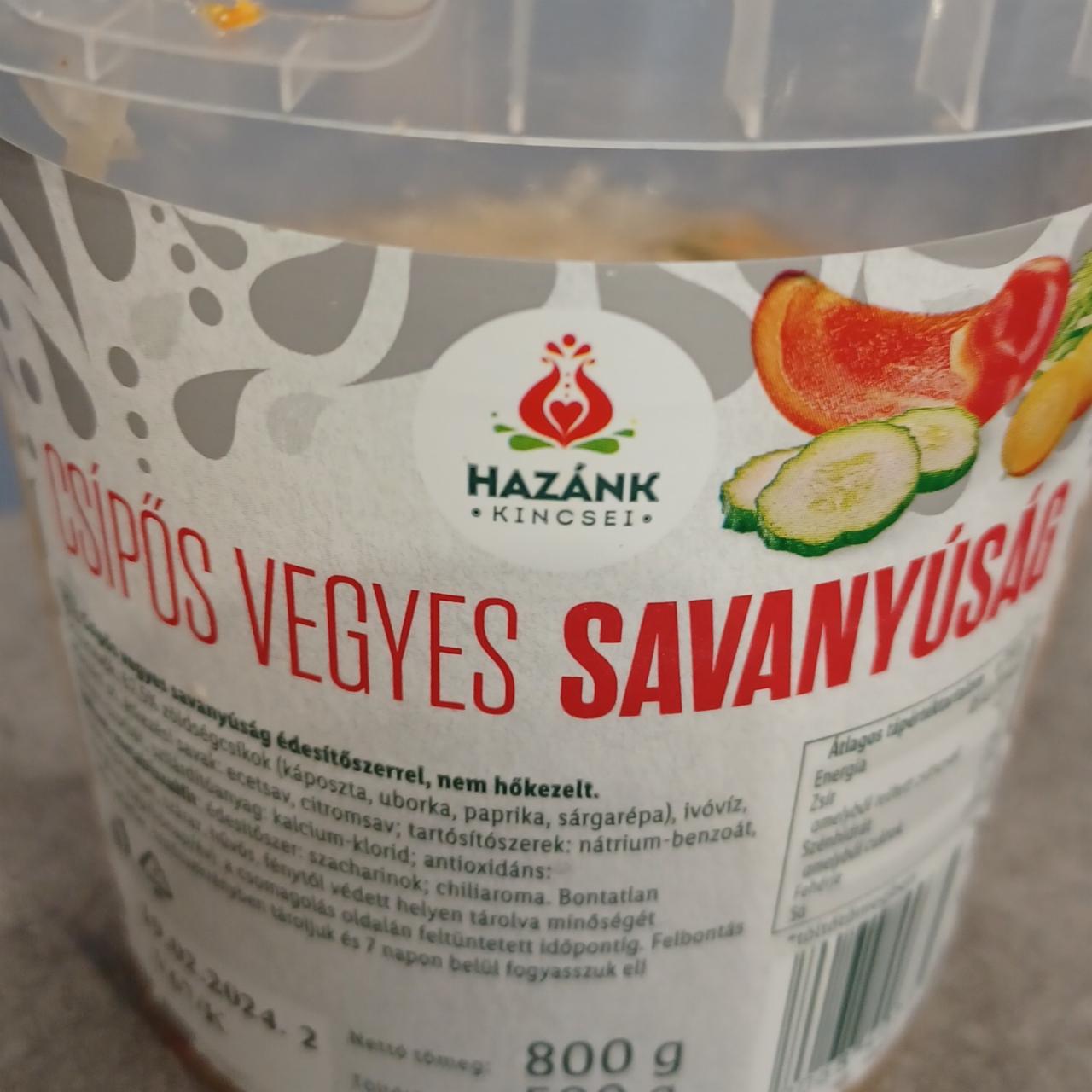 Képek - Csípős vegyes savanyúság Hazánk Kincsei