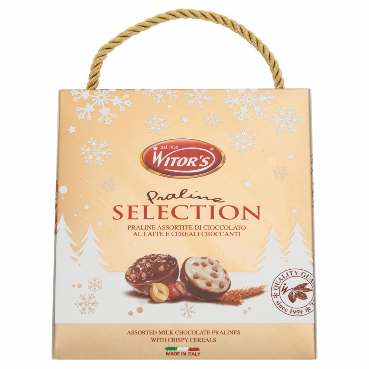 Képek - Witor's Praline Selection vegyes tejcsokoládé praliné tejes és mogyorós krémmel töltve 85 g