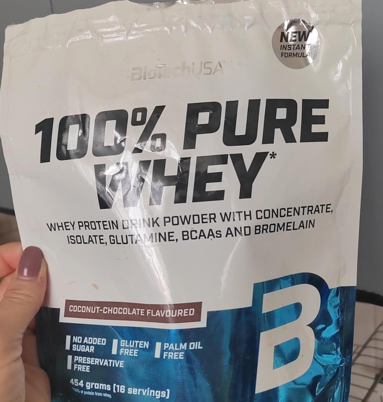 Képek - 100% pure whey Coconut-chocolate flavoured BioTechUSA