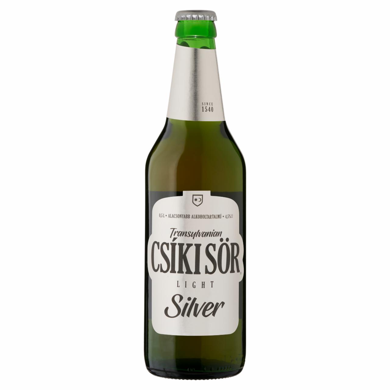 Képek - Csíki Sör Silver Light kézműves világos sör 4,5% 500 ml