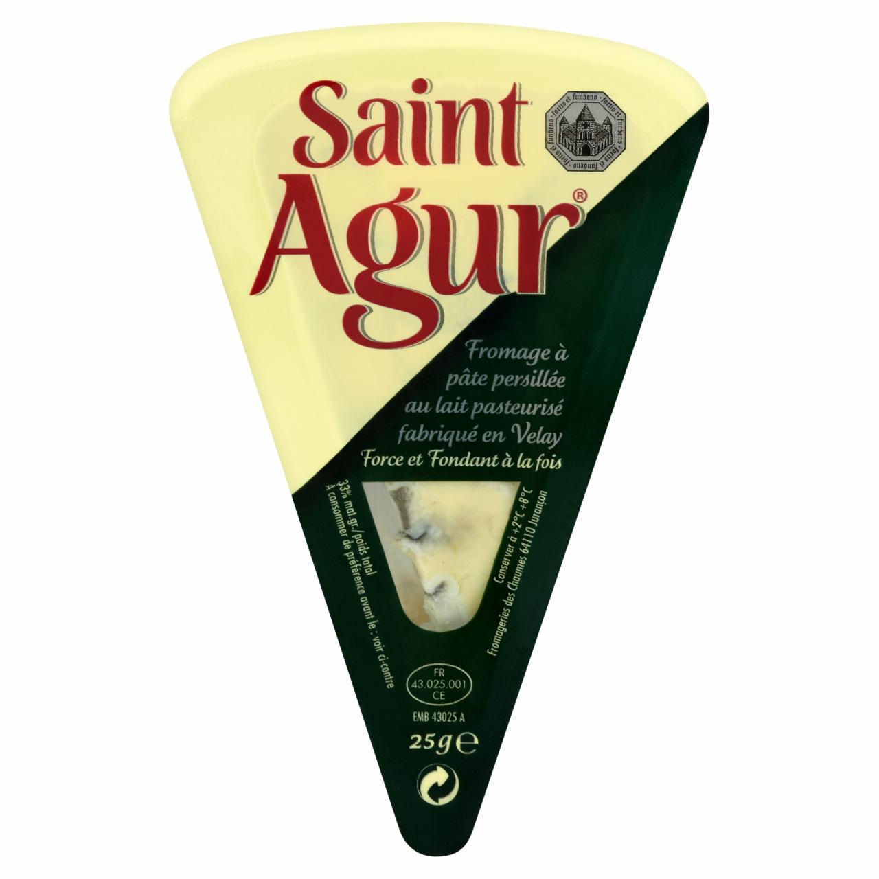 Képek - Saint Agur Mini kékpenésszel érő zsíros lágysajt 24 x 25 g
