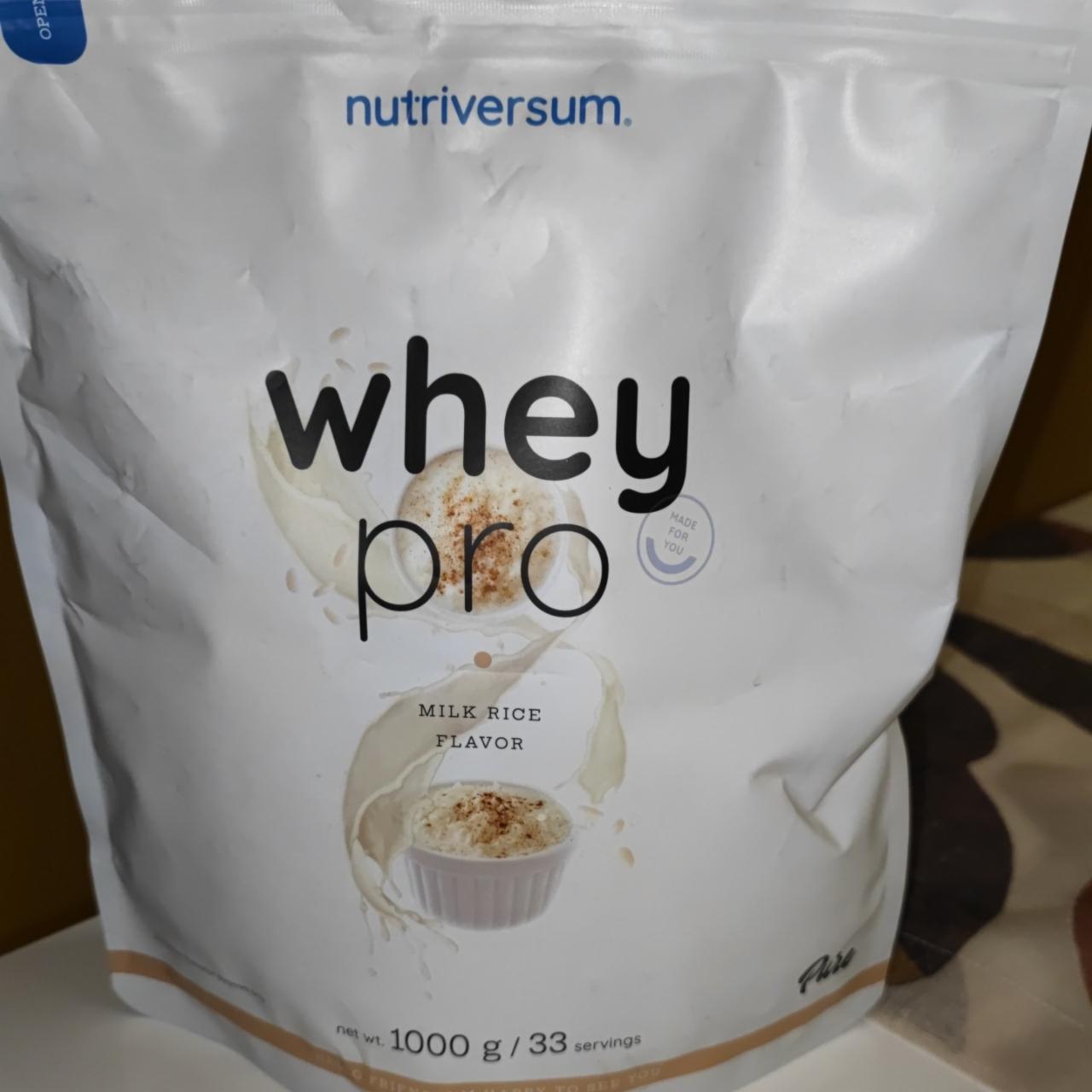 Képek - Whey pro milk rice flavour Nutriversum