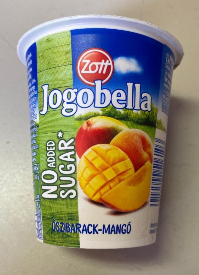 Képek - Jogobella őszibarack-mangó élőflórás joghurt No Added Sugar Zott