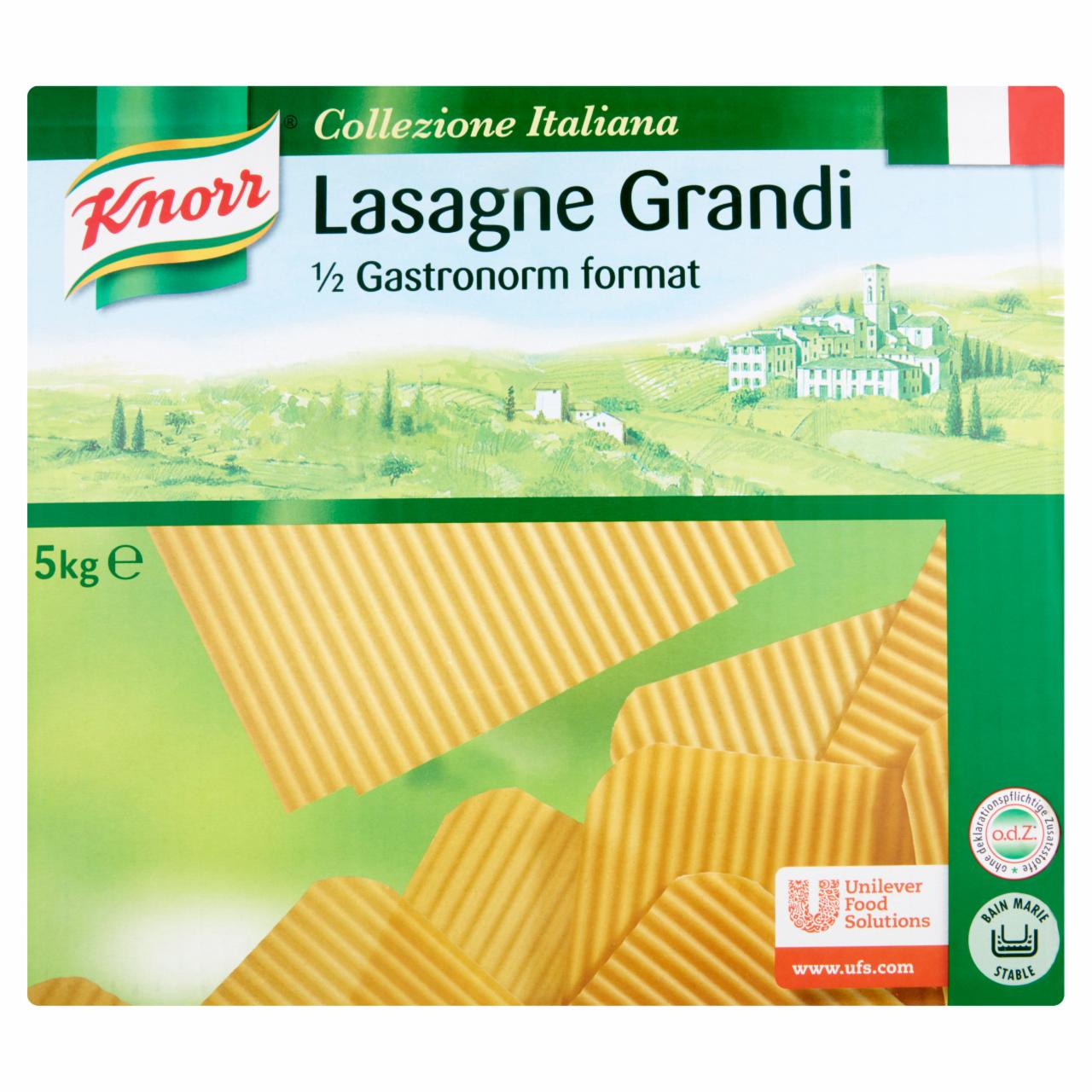 Képek - Knorr Lasagne Grandi durum száraztészta lapok 5 kg
