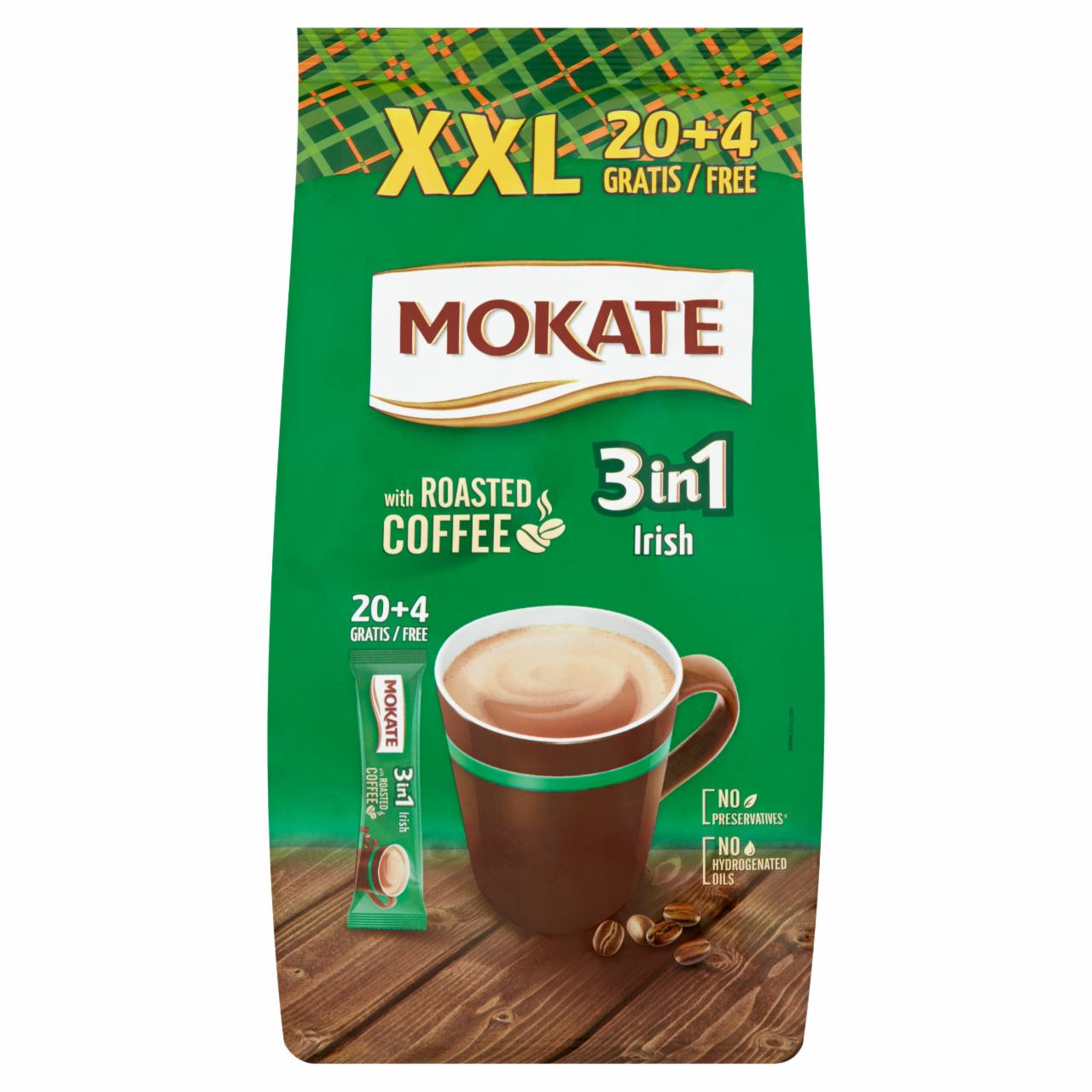Képek - Mokate 3in1 XXL azonnal oldódó kávéspecialitás Irish Cream likőr ízesítéssel 24 db 408 g