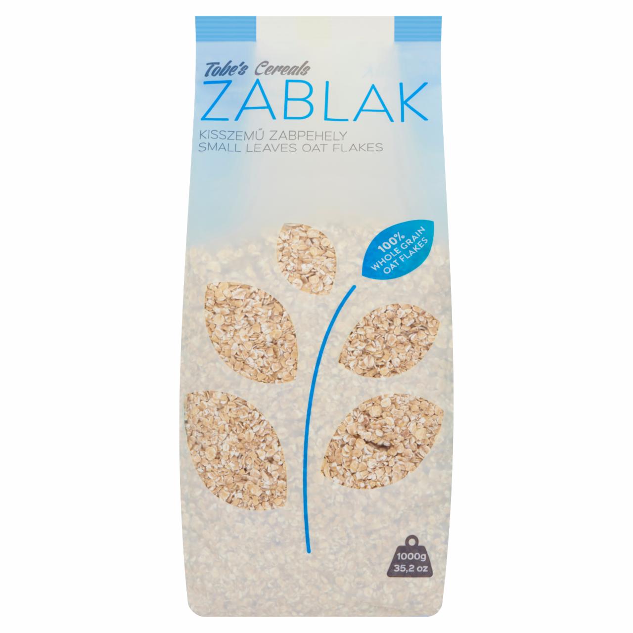 Képek - Tobe's Cereals Zablak kisszemű natúr zabpehely 1000 g
