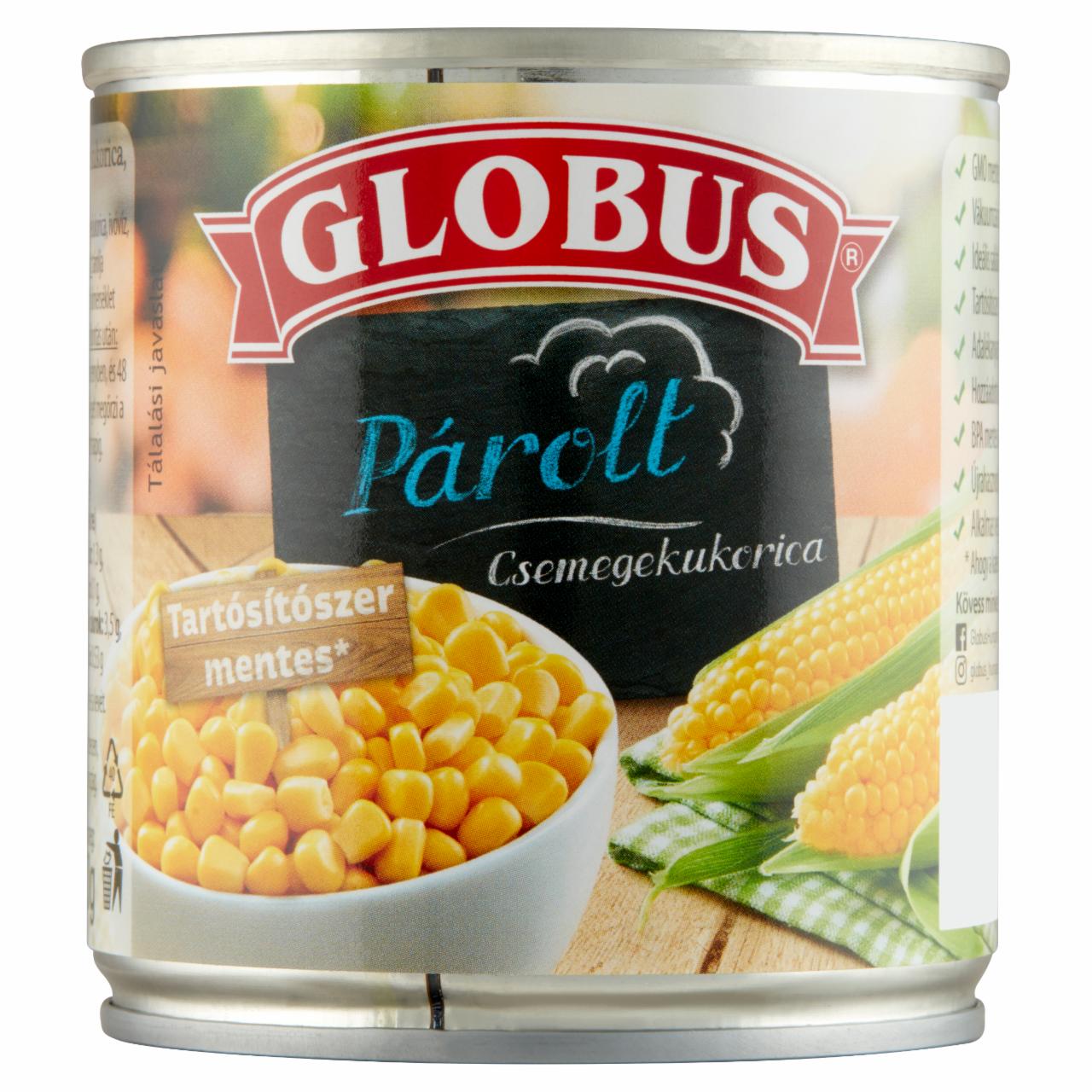 Képek - Globus párolt csemegekukorica 150 g