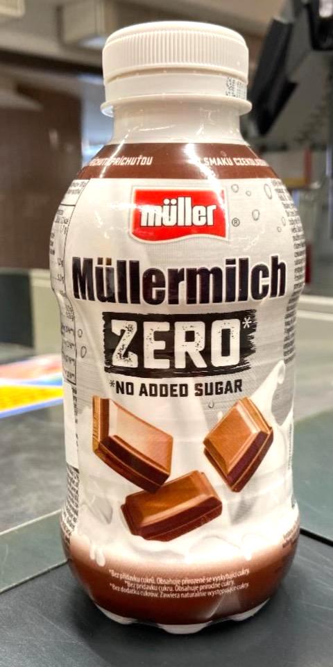 Képek - Müller Müllermilch Zero csokoládé ízű zsírszegény tejital édesítőszerekkel 387 ml