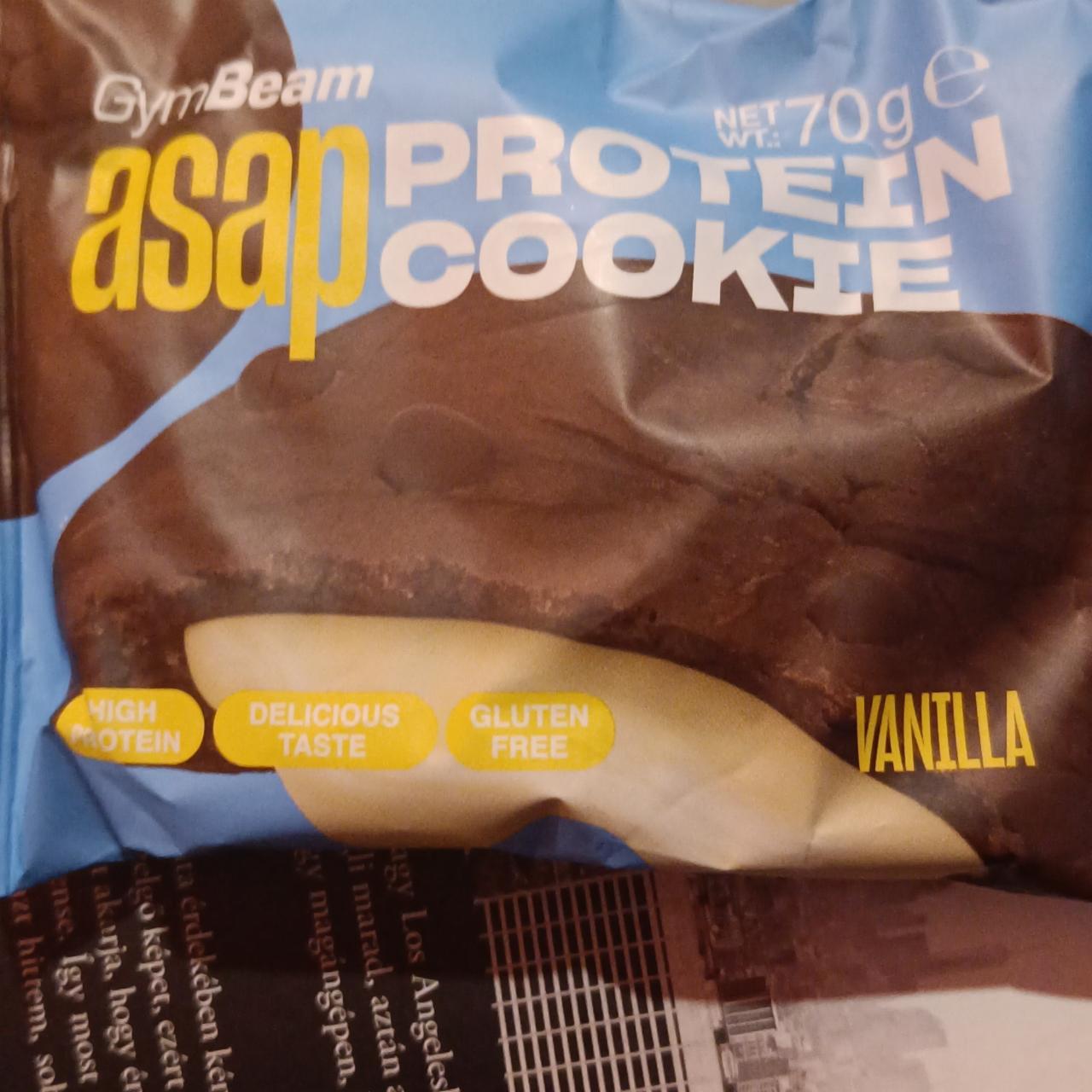 Képek - Asap Protein Cookie Vanilla GymBeam