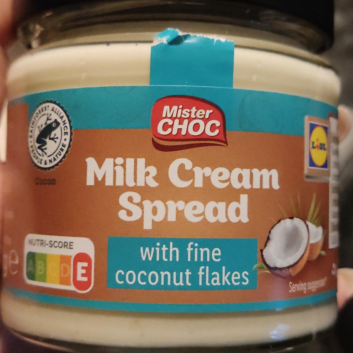 Képek - Milk spread with fine Coconut Flakes Mister Choc