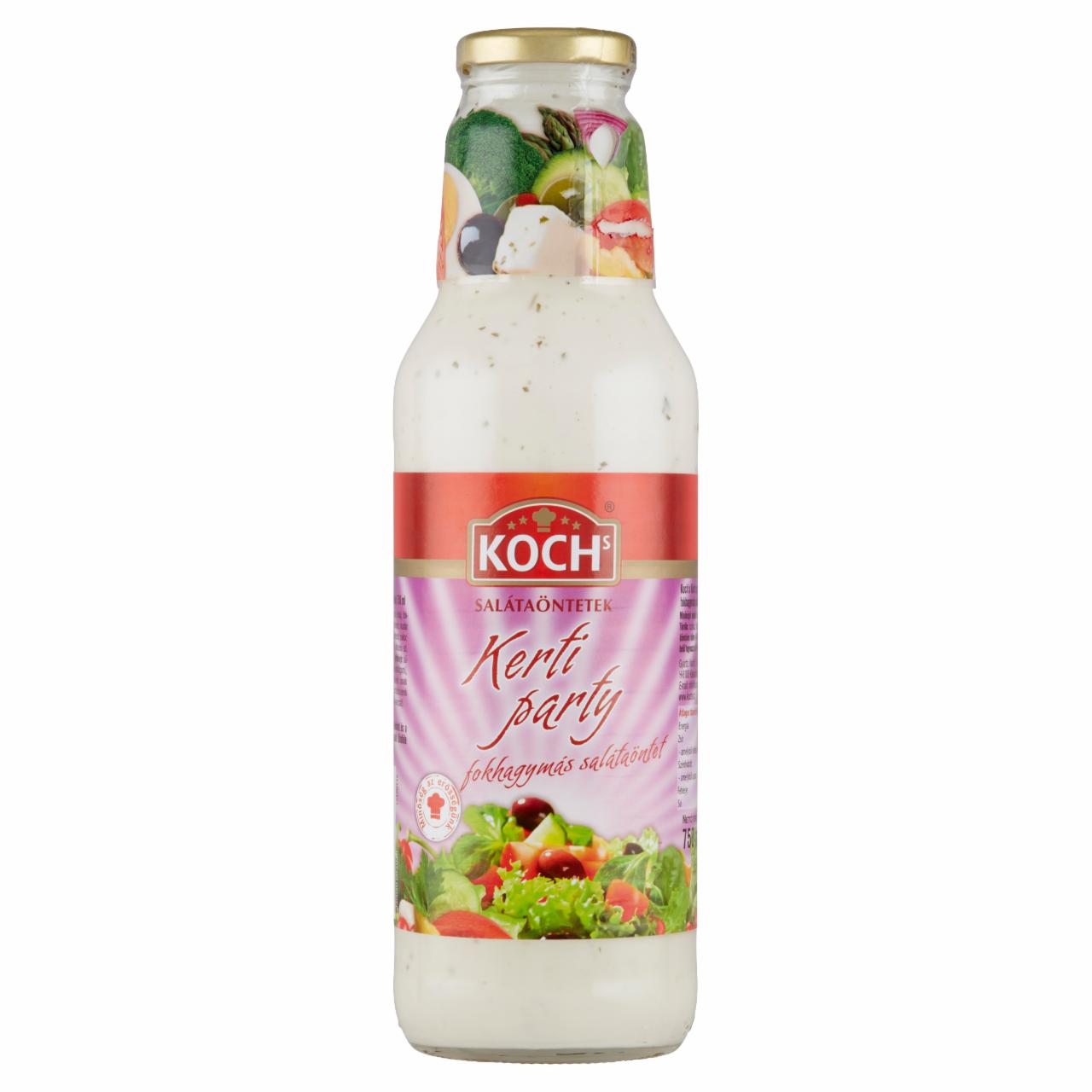 Képek - Koch's Kerti Party fokhagymás salátaöntet 750 ml