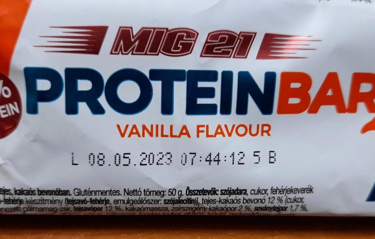 Képek - MIG 21 Protein bar Vanilla flavour