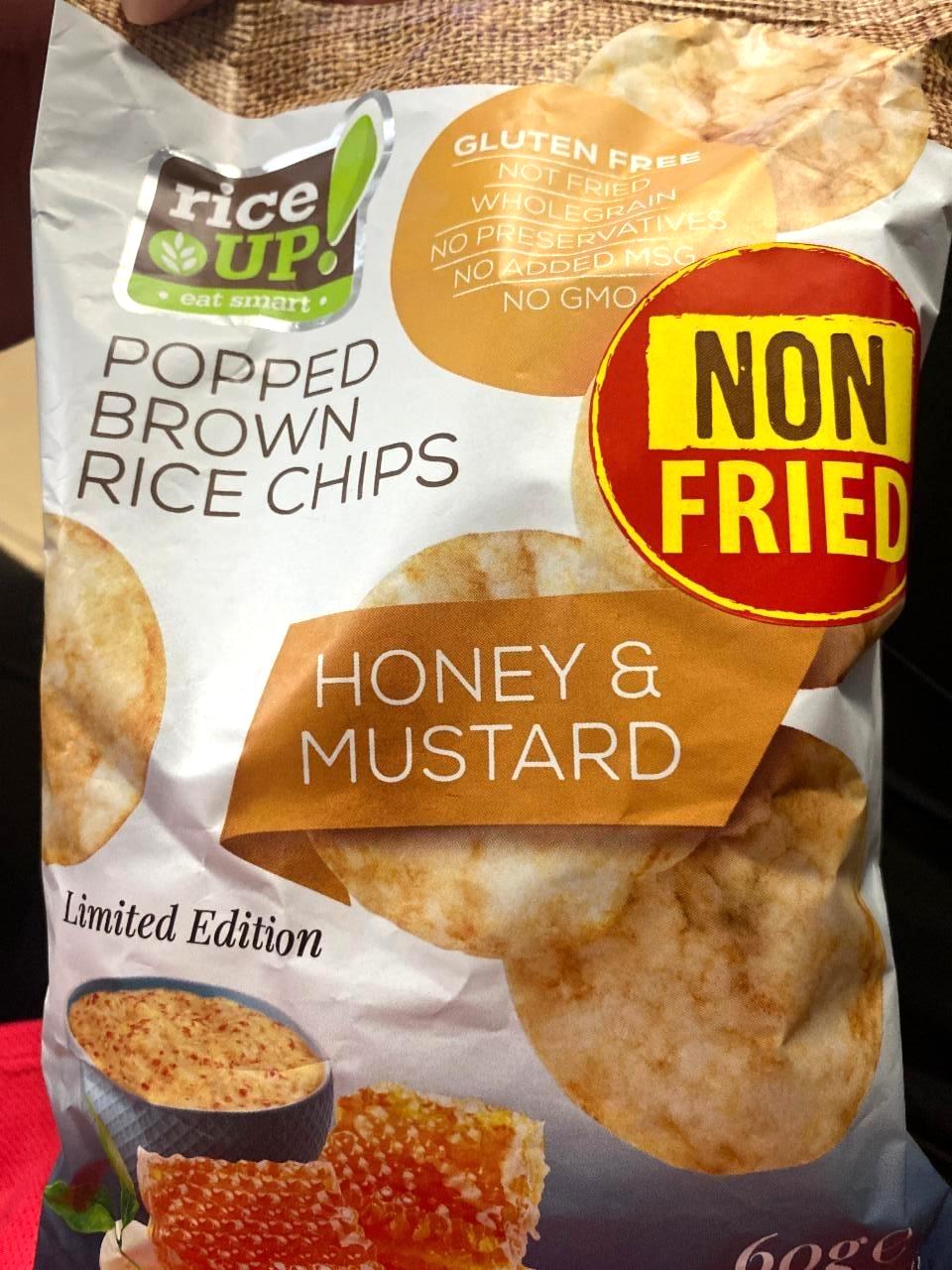 Képek - Teljes kiőrlésű barna rizs chips mézes-mustáros ízesítéssel Rice up!