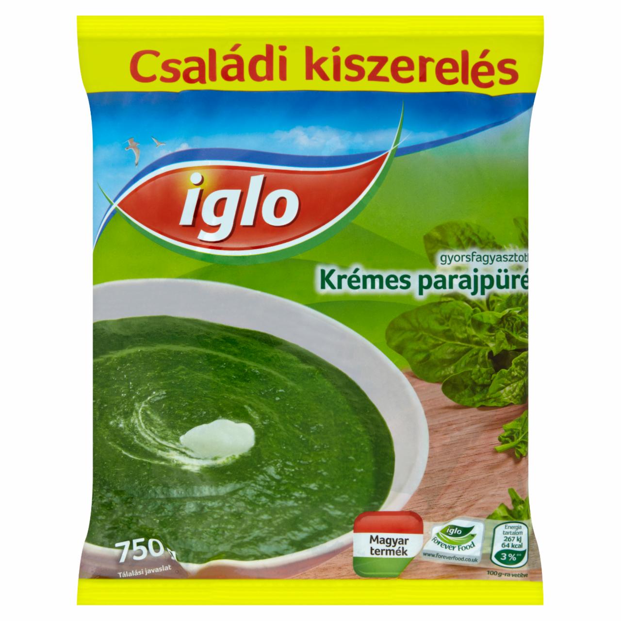 Képek - Iglo gyorsfagyasztott krémes parajpüré 750 g