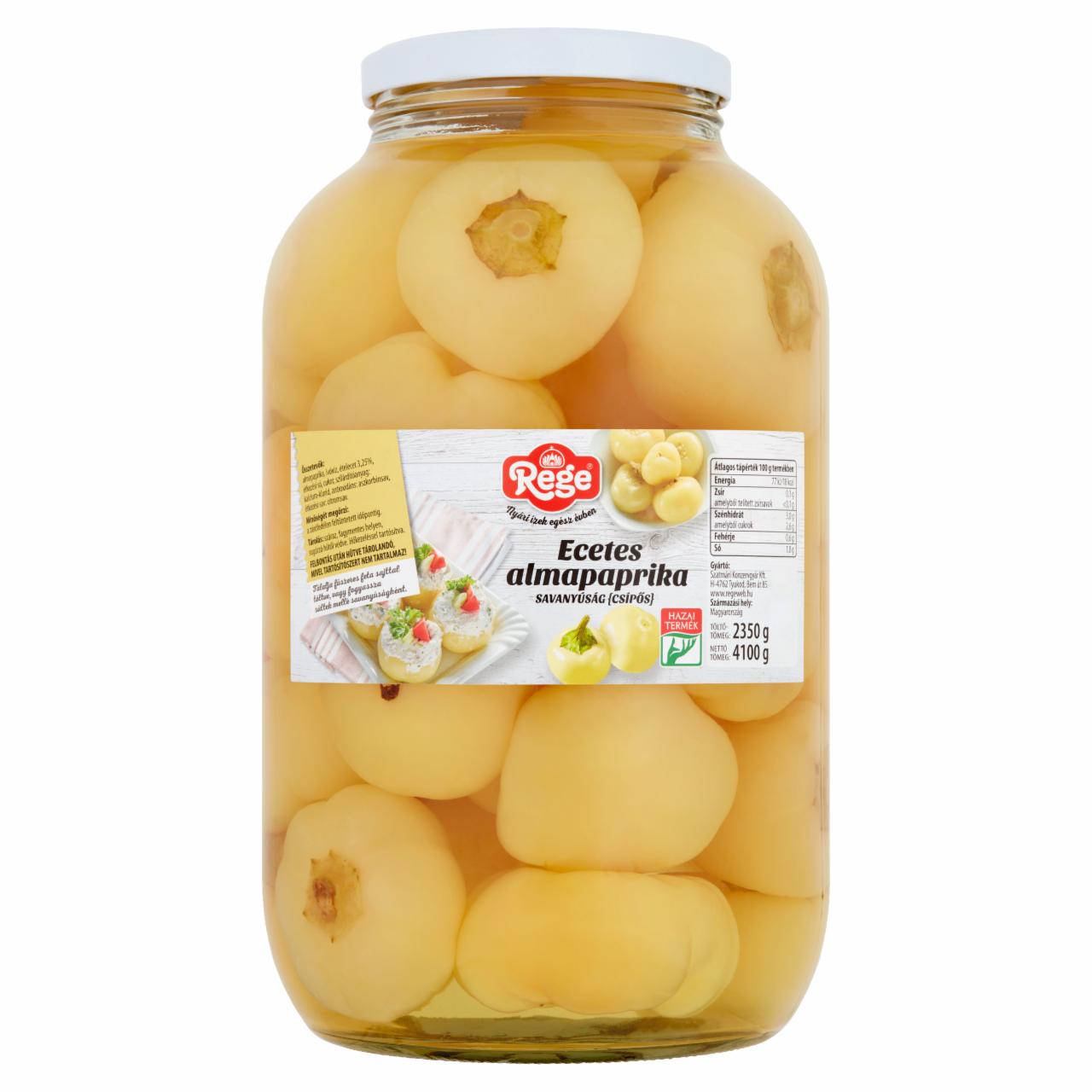 Képek - Rege csípős ecetes almapaprika savanyúság 4100 g
