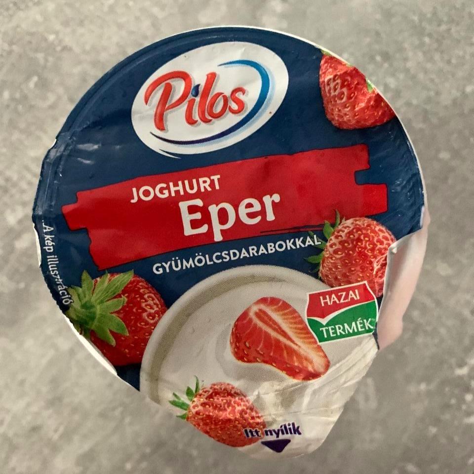 Képek - Joghurt eper gyümölcsdarabokkal Pilos