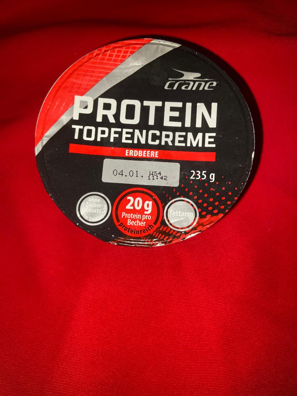 Képek - Protein topfencreme Erdbeere Crane