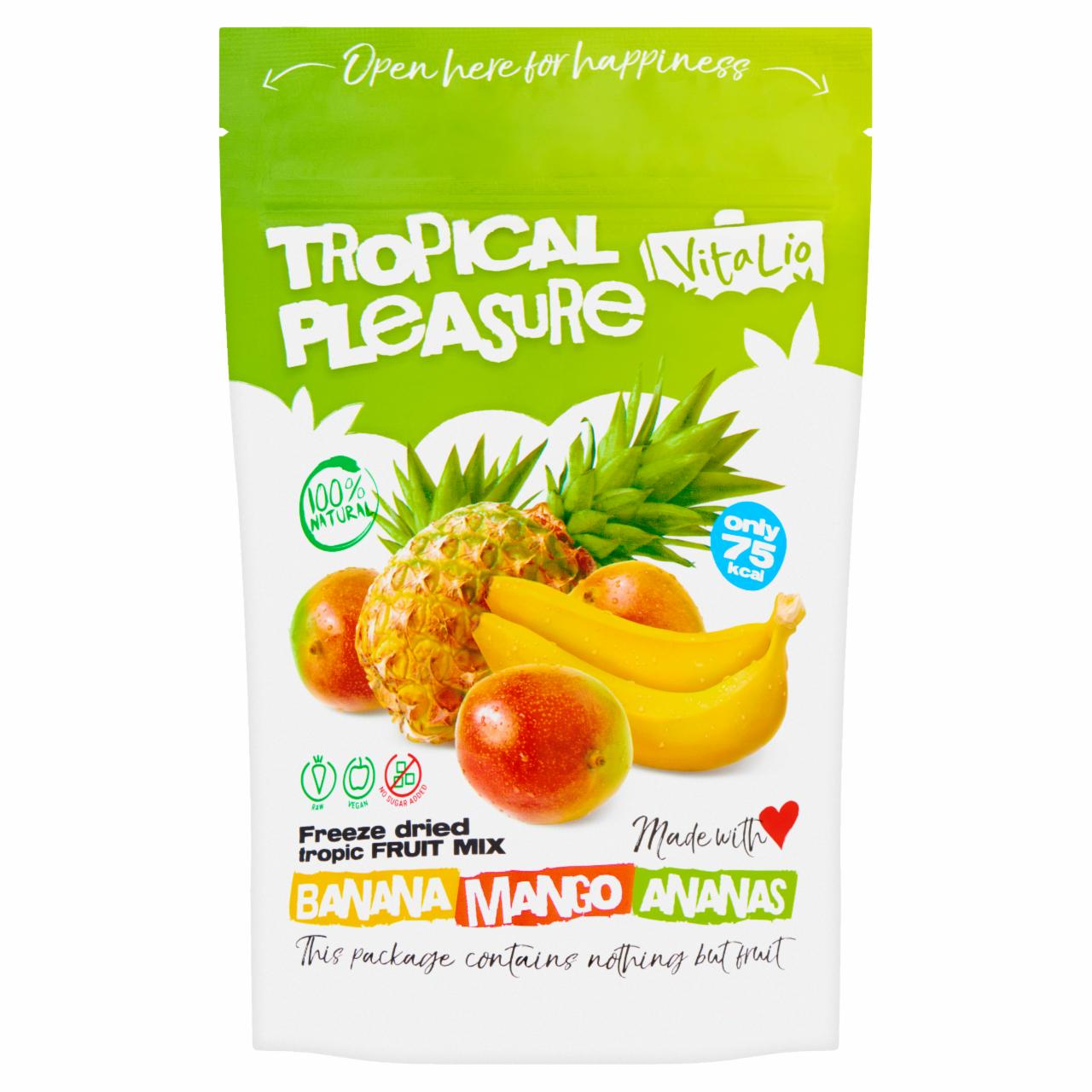 Képek - VitaLio Tropical Pleasure liofilizált trópusi gyümölcs mix 20 g
