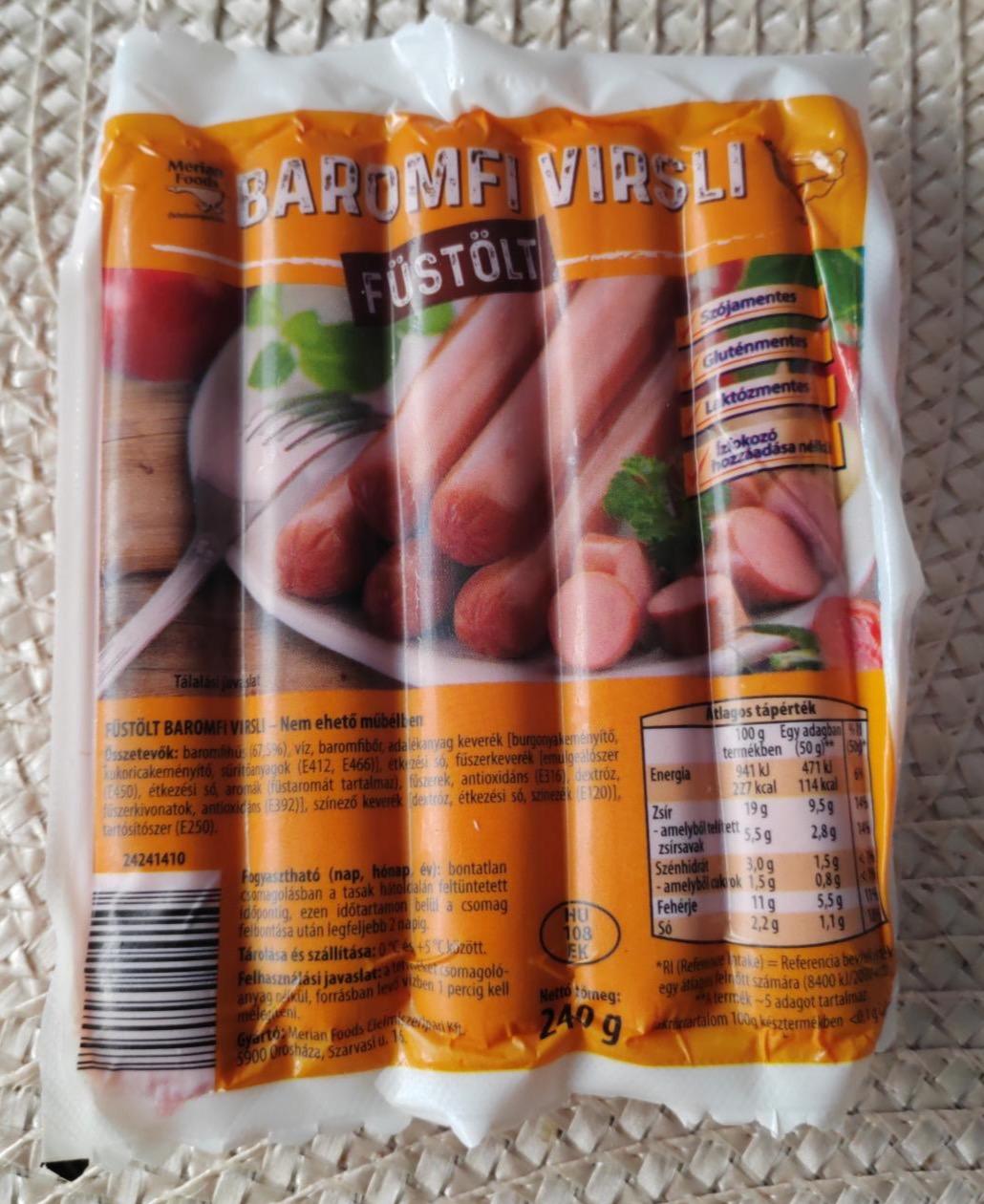 Képek - Füstölt baromfi virsli Merian Foods