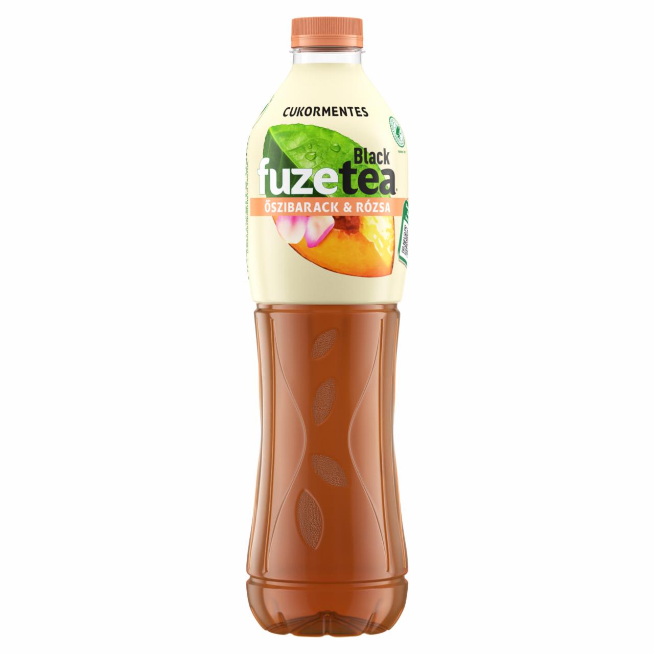 Képek - FuzeTea energiamentes, szénsavmentes őszibarack- és rózsaízű üdítőital fekete tea kivonattal 1,5 l