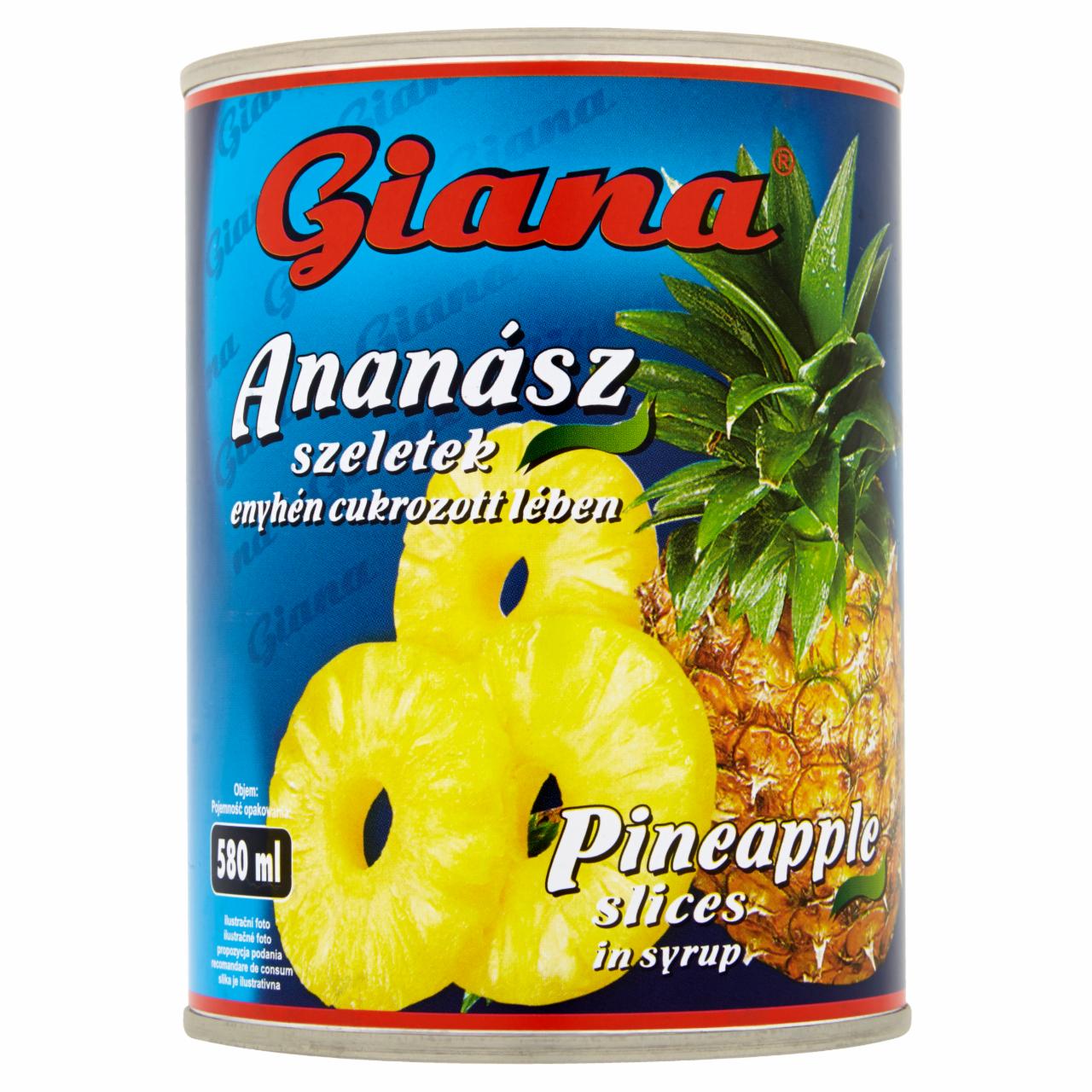 Képek - Giana szeletelt ananászbefőtt 565 g
