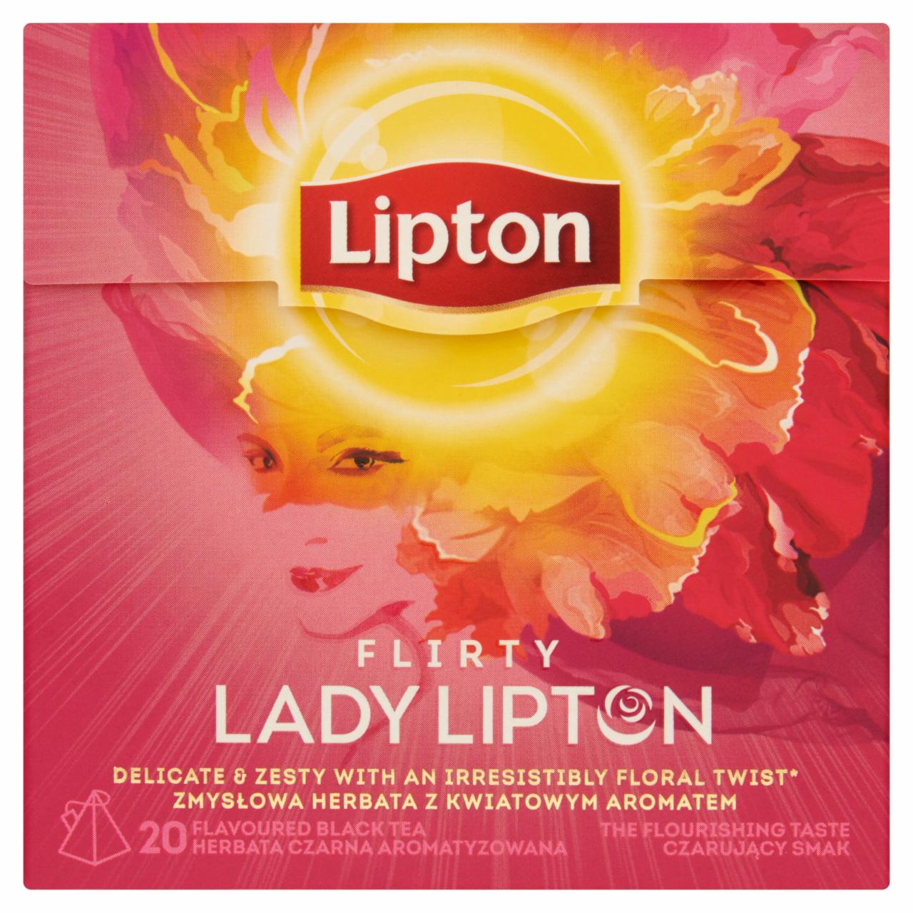 Képek - Lipton Flirty Lady Lipton ízesített fekete tea 20 piramis filter
