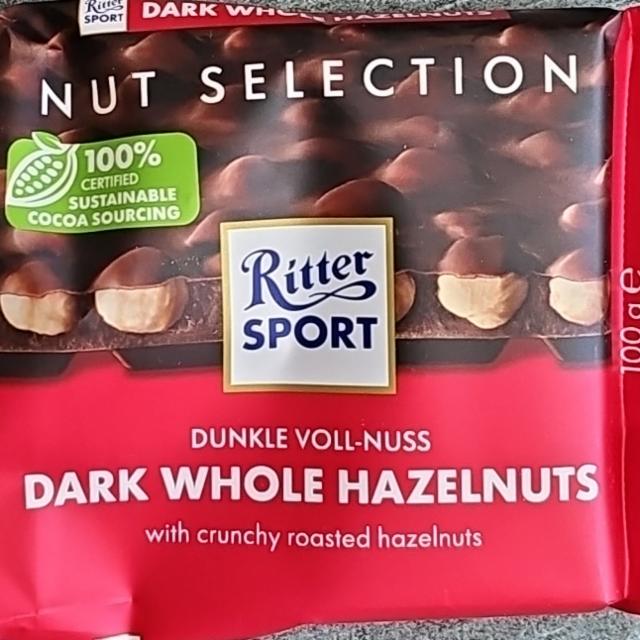 Képek - Ritter Sport étcsokoládé egész mogyoróval 100 g